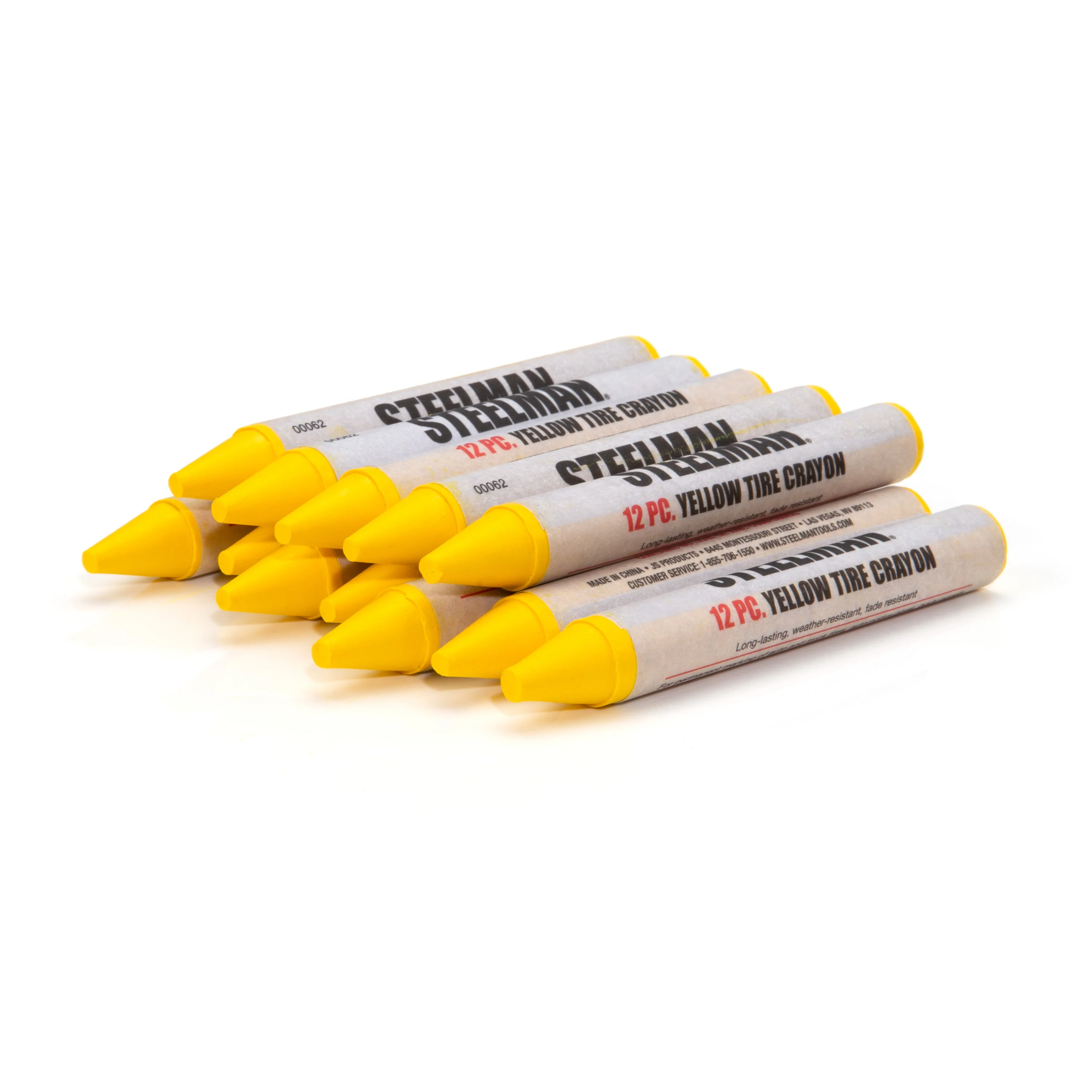 Yellow Tire Marking Crayons, Box of 12 - Image 4