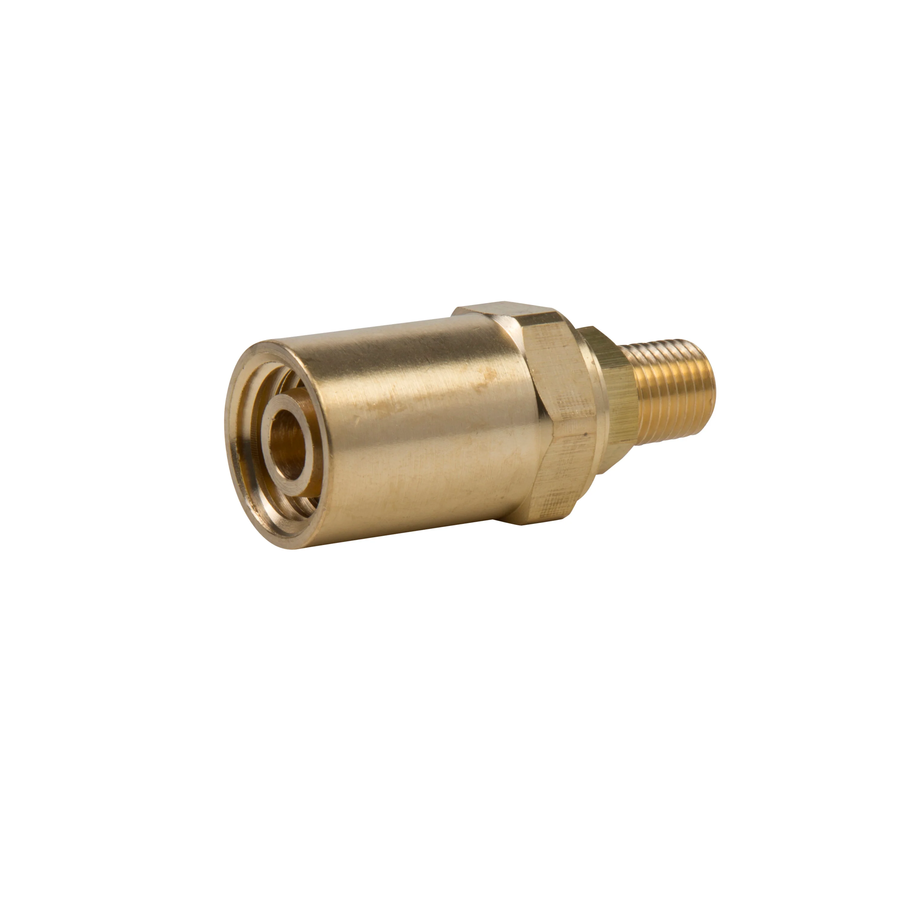 1/2-Inch ID Reusable Brass Pneumatic Hose Fitting - Image 4