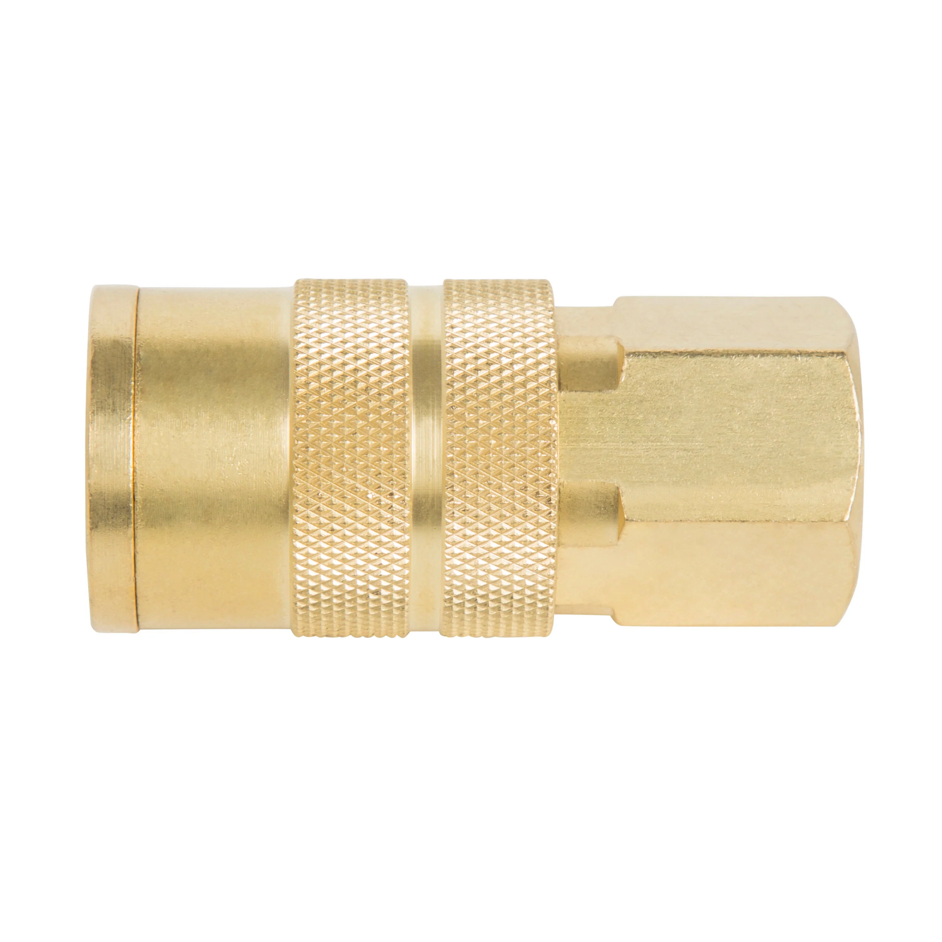 1/2-Inch Industrial Brass Quick Disconnect Coupler 3/8-Inch Female NPT 5-Pack - Image 2