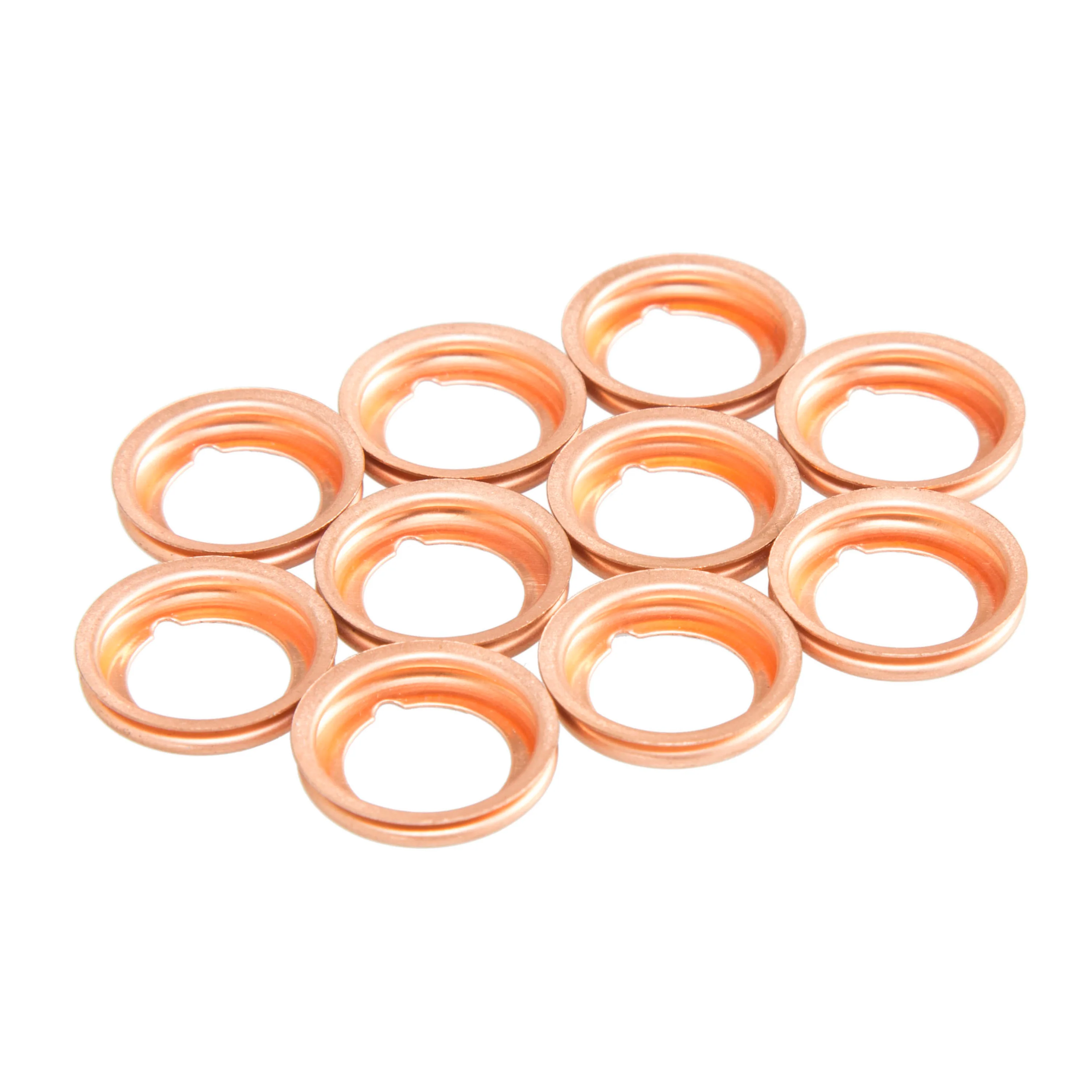 Copper Gasket for Oil Drain Pans, 1/2-Inch Diameter, 10-Pack