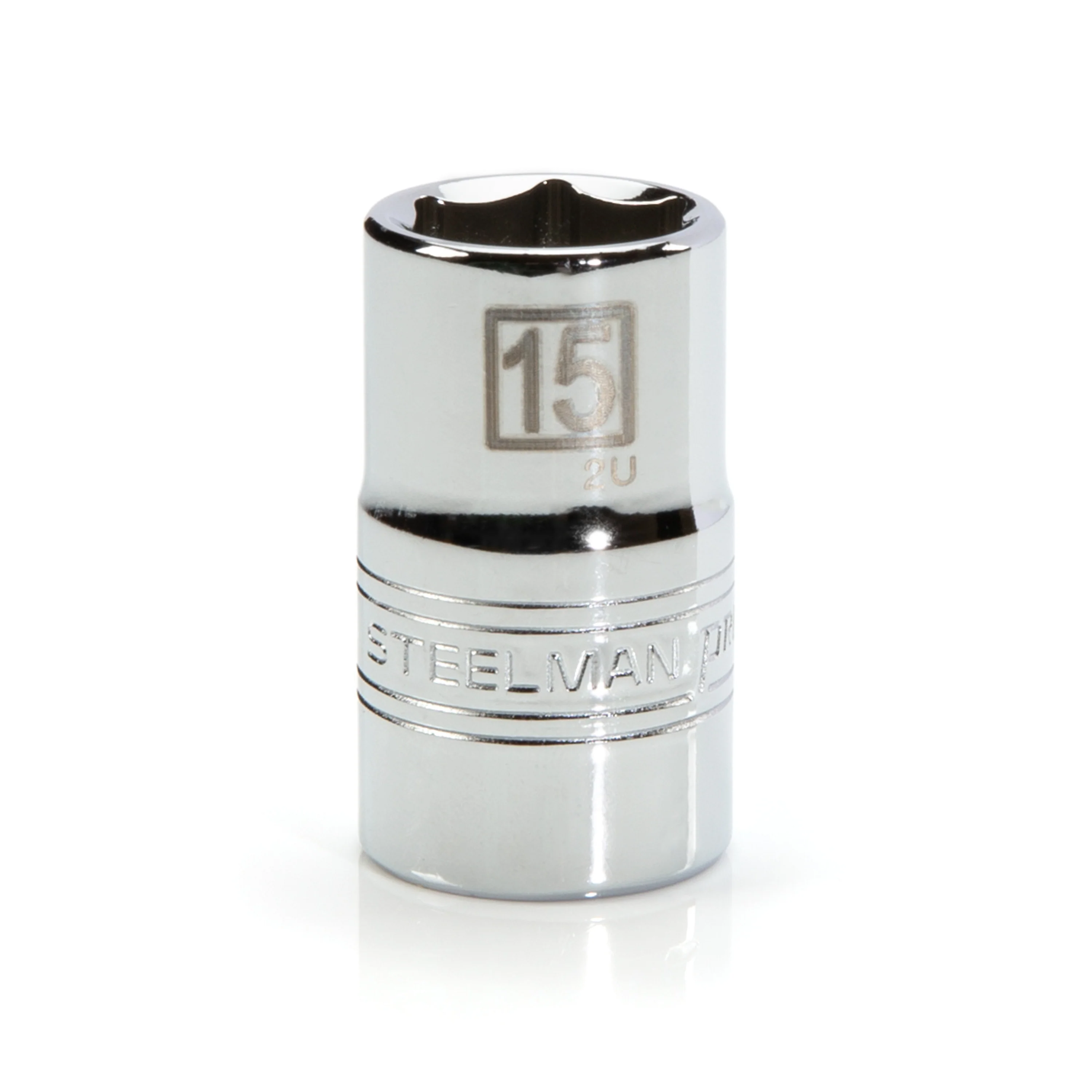 1/2-Inch Drive x 15mm 6-Point Metric Single Socket - Image 2