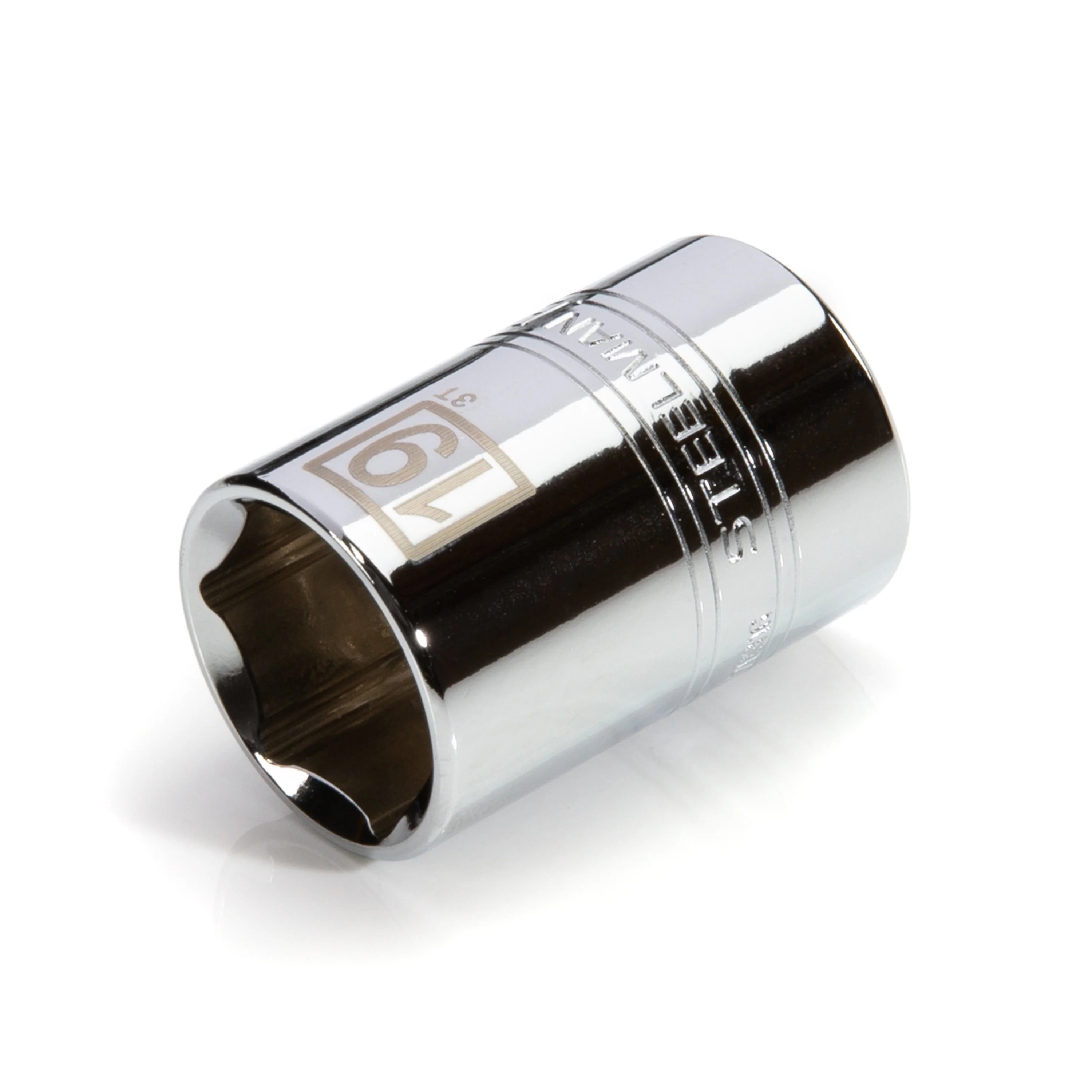 1/2-Inch Drive x 19mm 6-Point Metric Single Socket