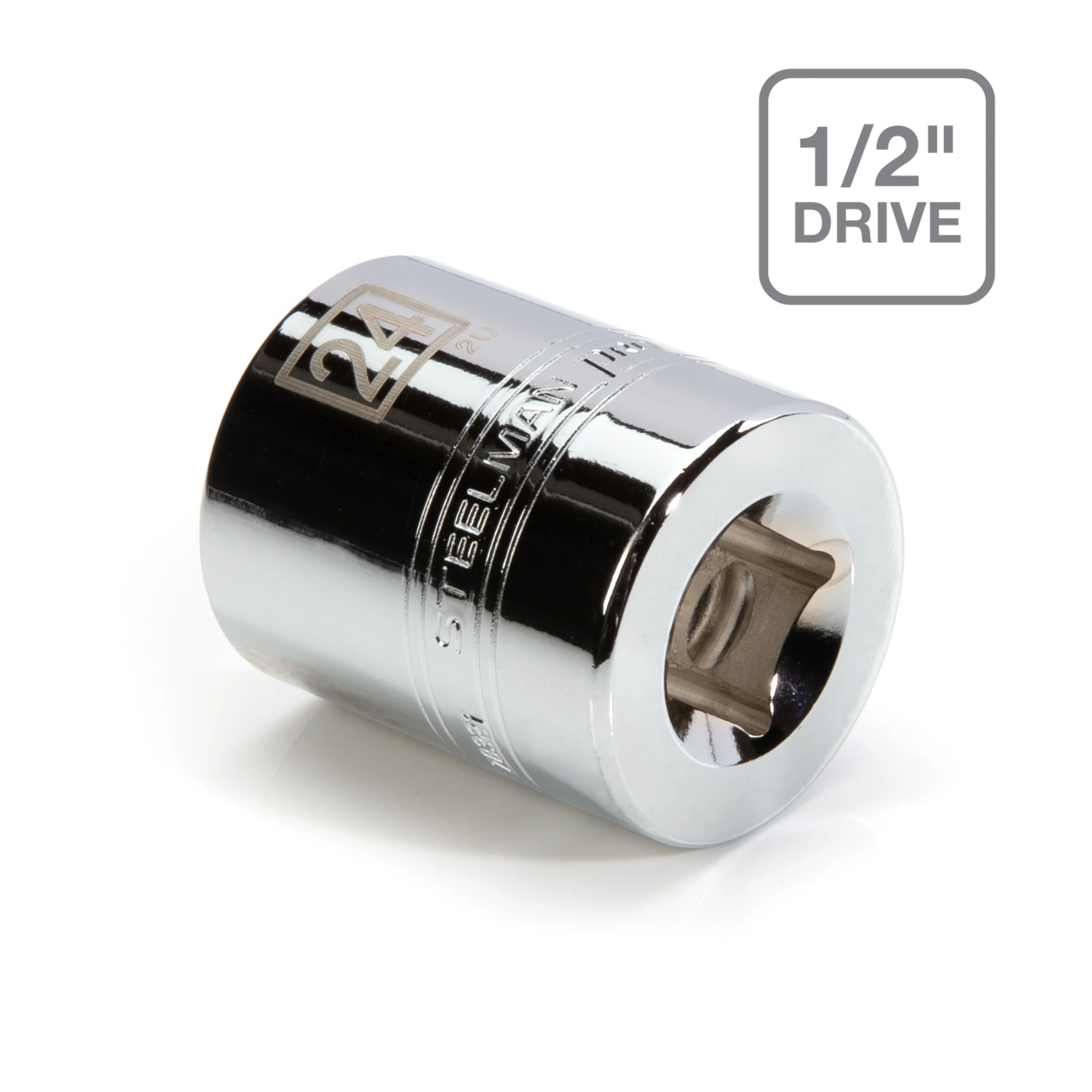 1/2-Inch Drive x 24mm 6-Point Metric Single Socket - Image 4