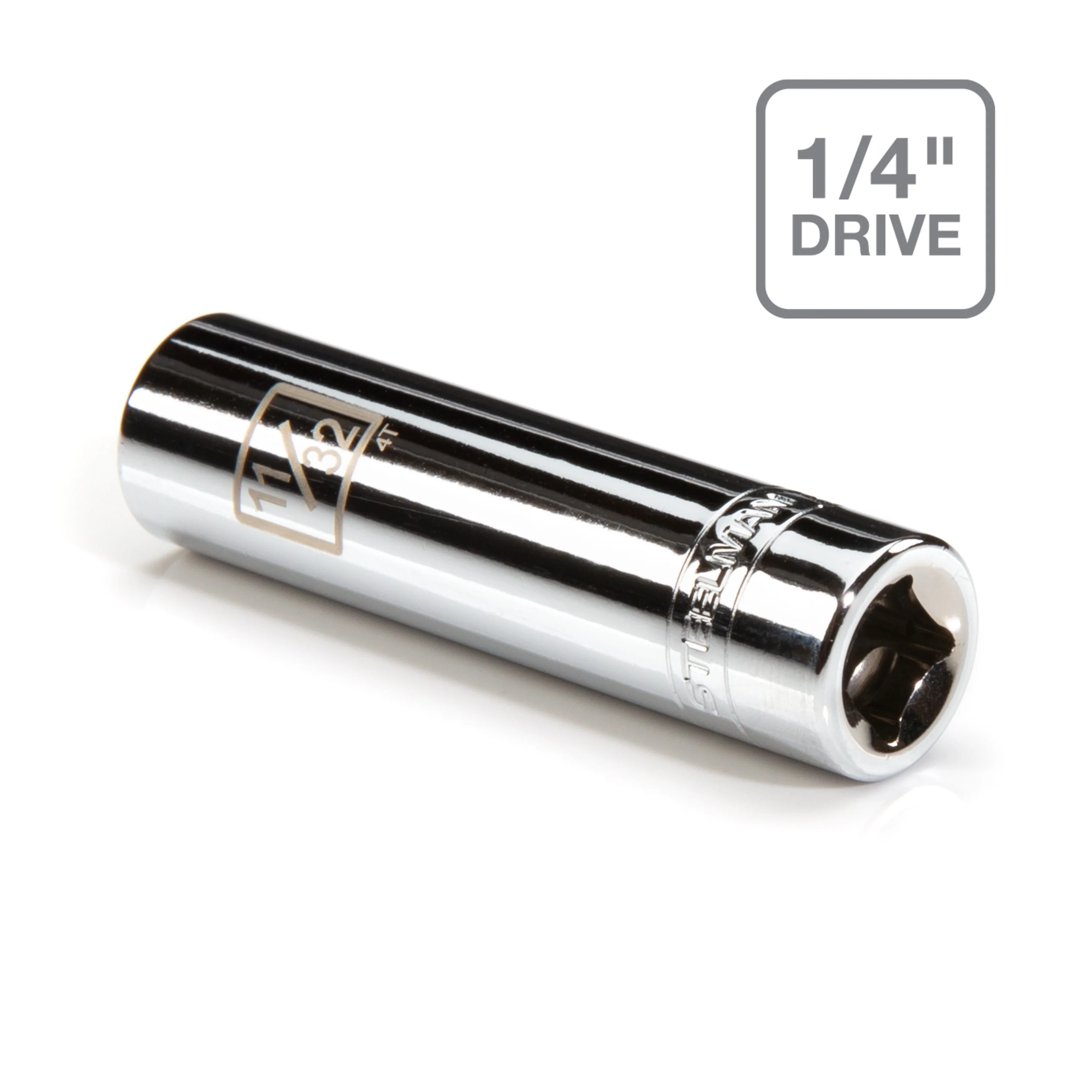 1/4-Inch Drive x 11/32-Inch Deep 6-Point Socket - Image 4