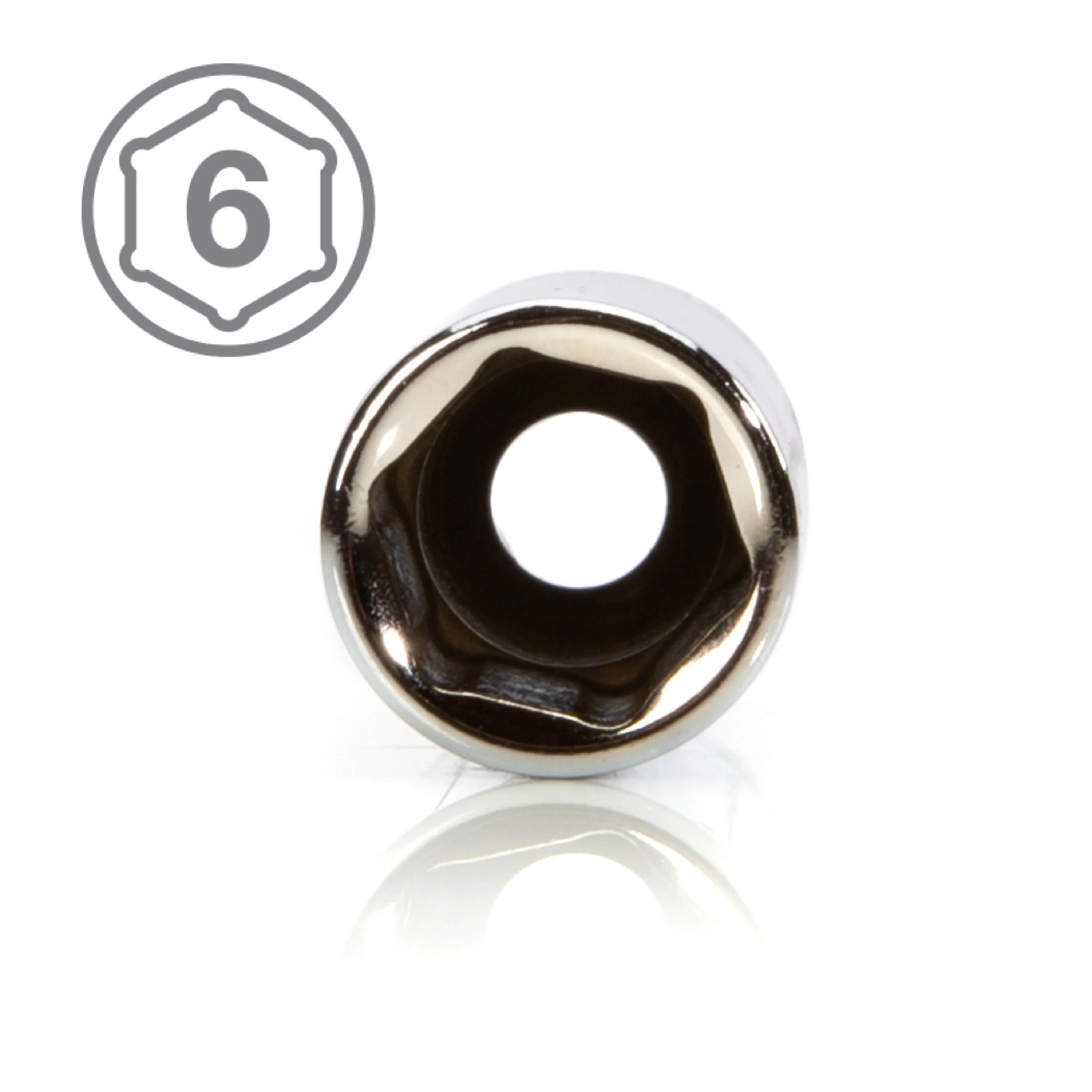 1/4-Inch Drive x 3/8-Inch Deep 6-Point Socket - Image 5