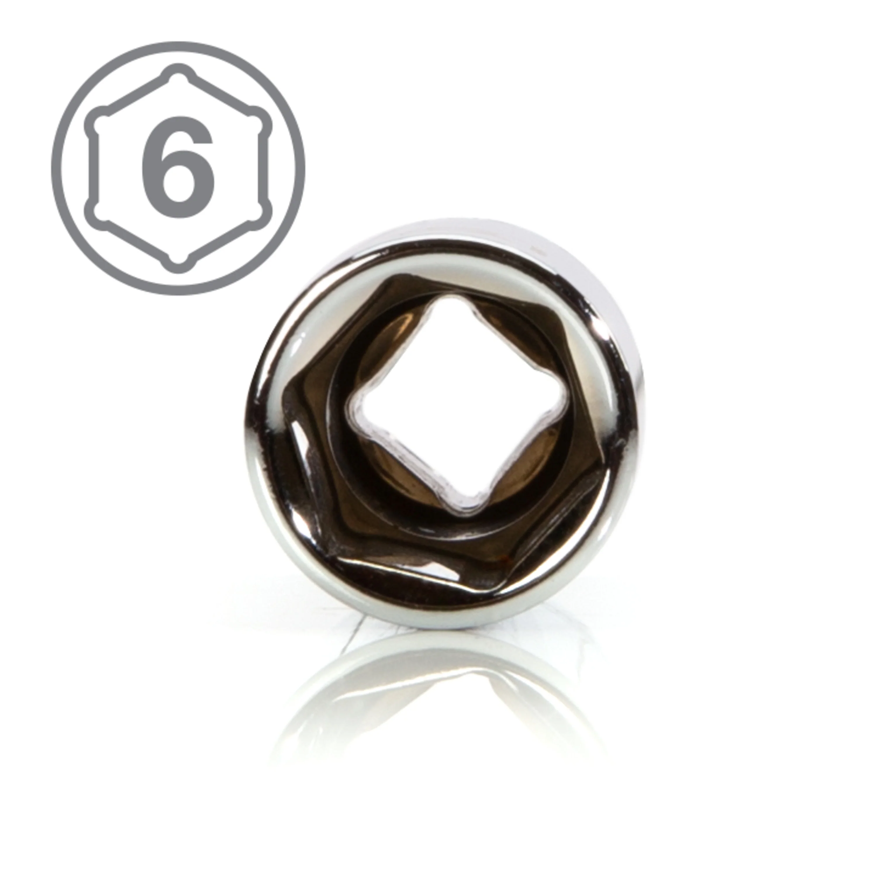 1/4-Inch Drive x 7/16-Inch Deep 6-Point Socket - Image 5