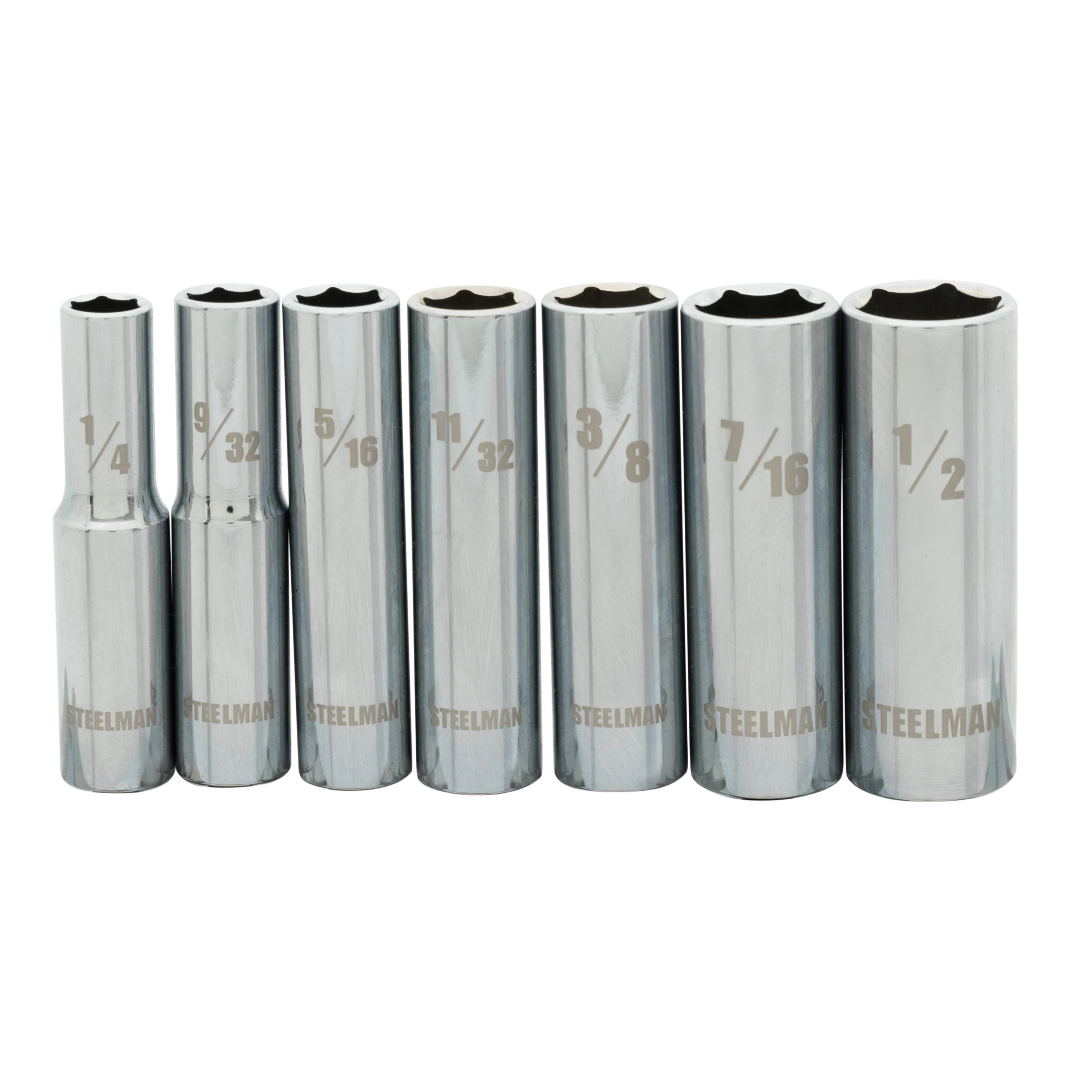 1/4-Inch Drive Deep Well SAE Socket Set, 7-Piece - Image 4