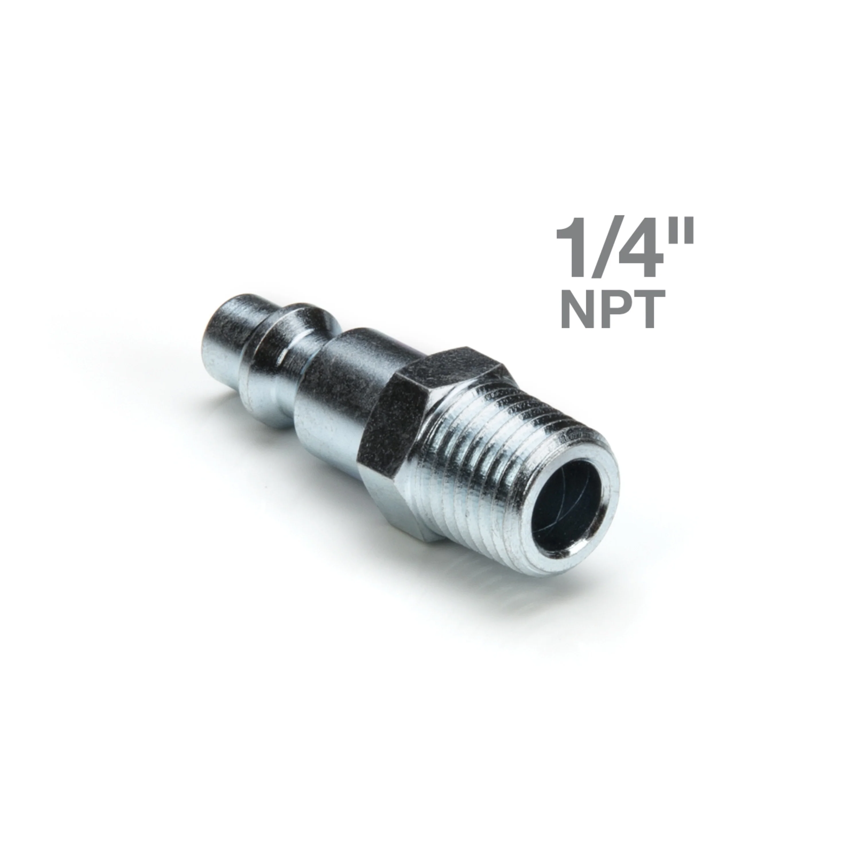 Industrial Style Steel Quick Disconnect Plug with 1/4-Inch NPTM Threads, 10-Pack - Image 4