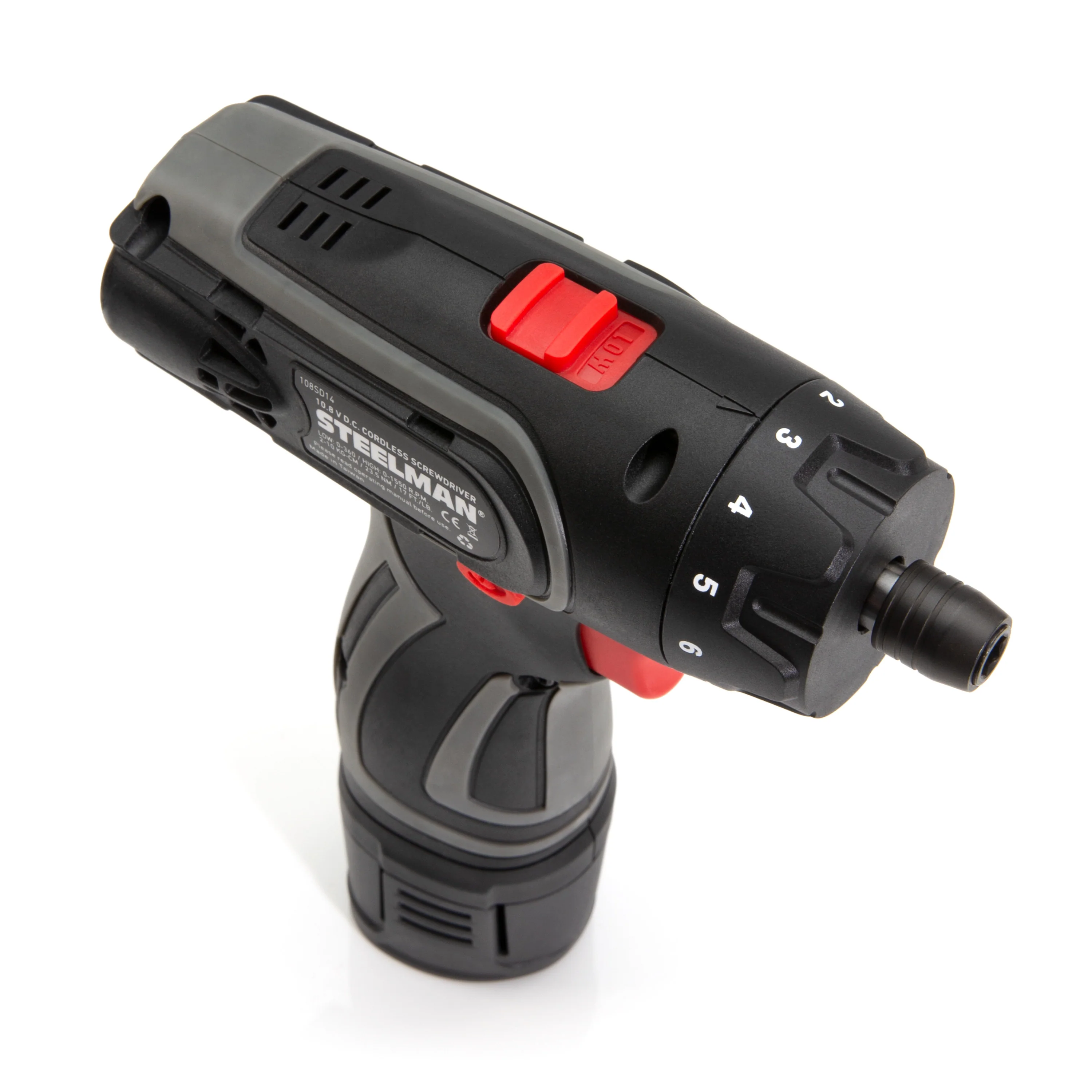 10.8V 1/4-Inch Two Speed Cordless Li-Ion Screwdriver Kit - Image 6