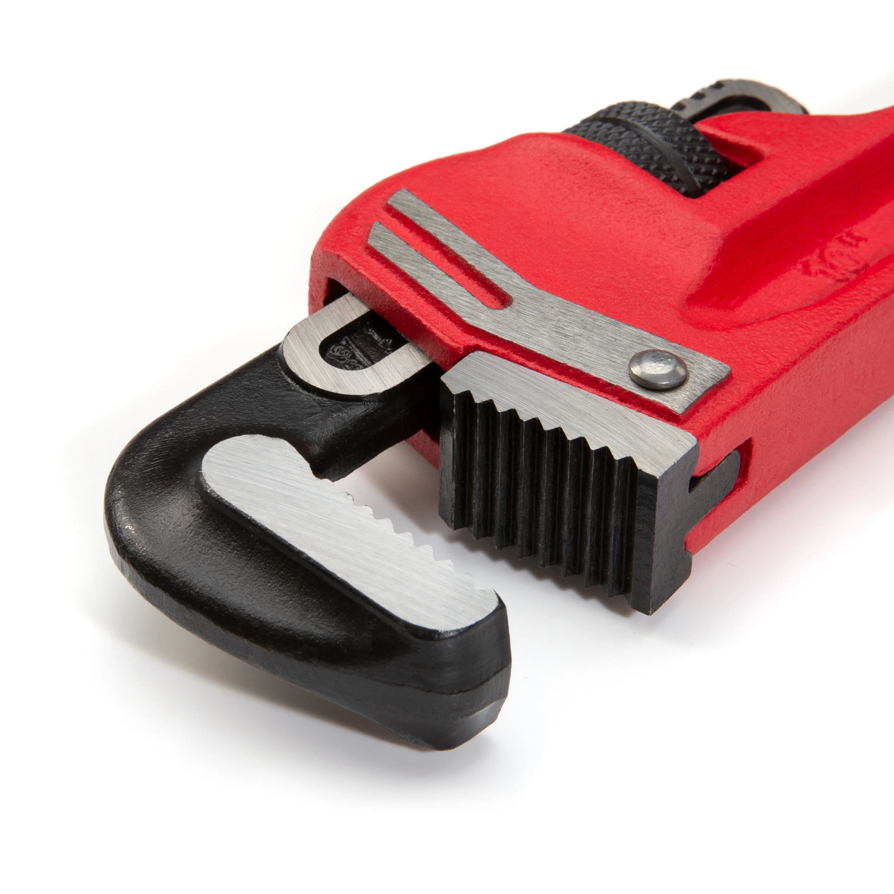 10-Inch Heavy-Duty Cast Iron Straight Handle Pipe Wrench - Image 4