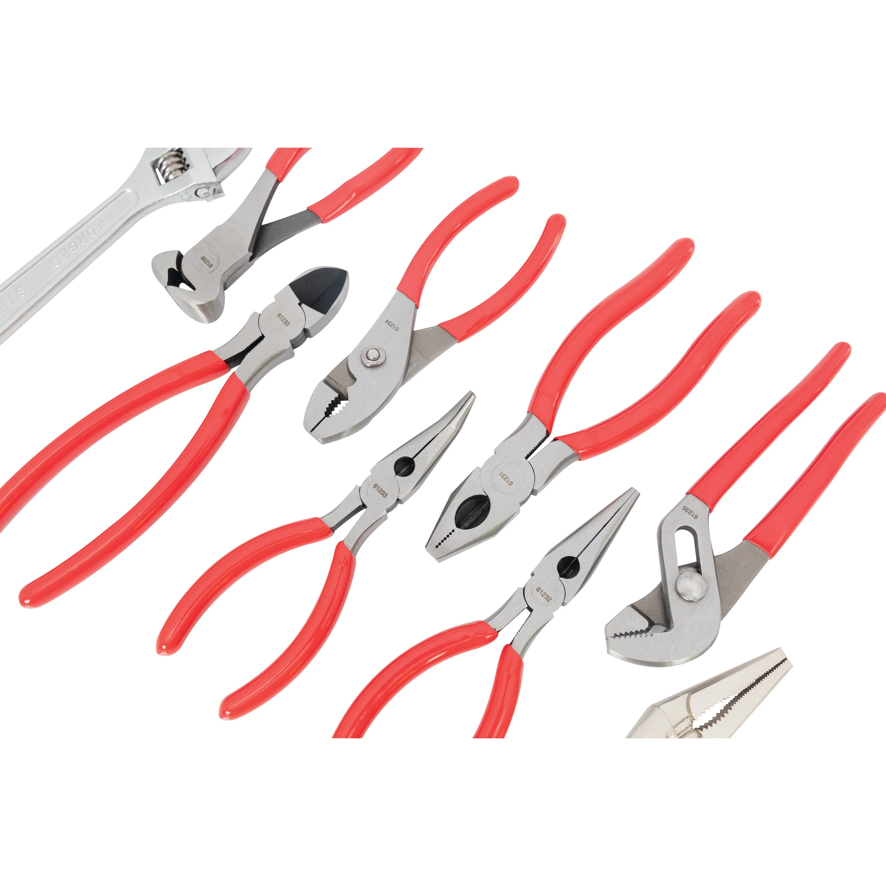 10-Piece Plier, Cutter, and Wrench Set, Red - Image 5