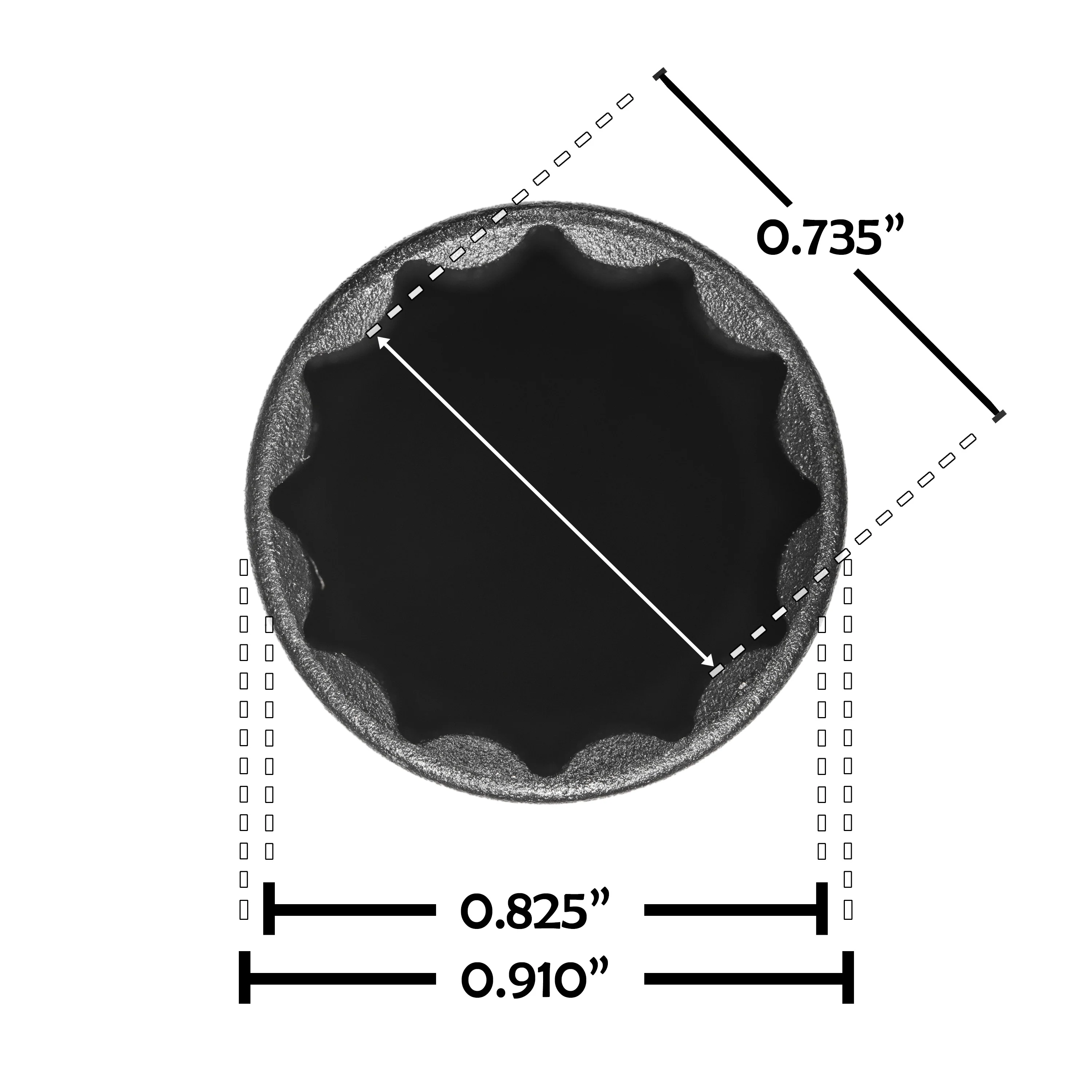12-Spline 13/16-Inch Locking Lug Nut Socket - Image 5
