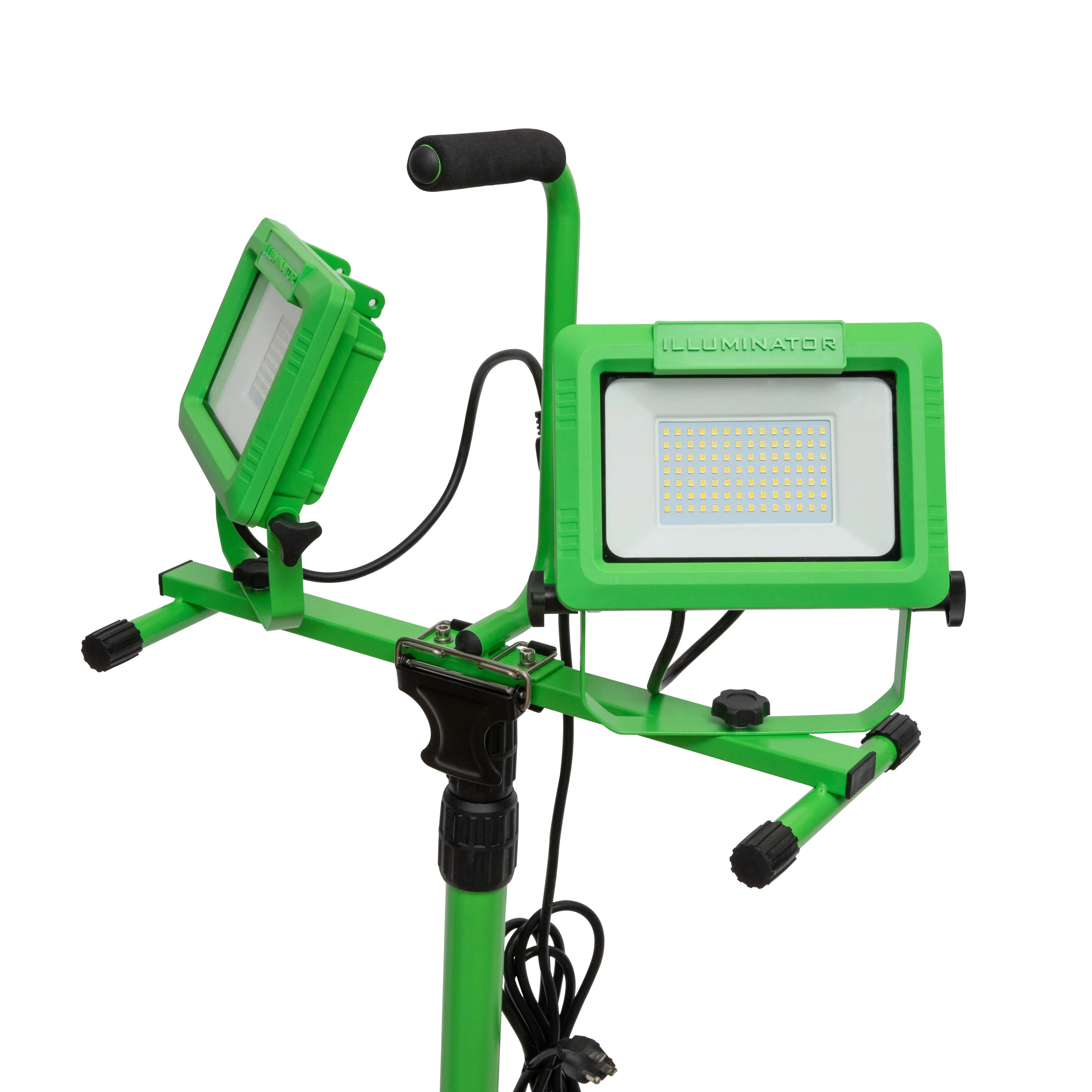 13,000-Lumen Dual Head LED Portable Flood Light with Detachable Metal Tripod, Splashproof Outdoor Enclosure, 8-Foot Power Cord - Image 6