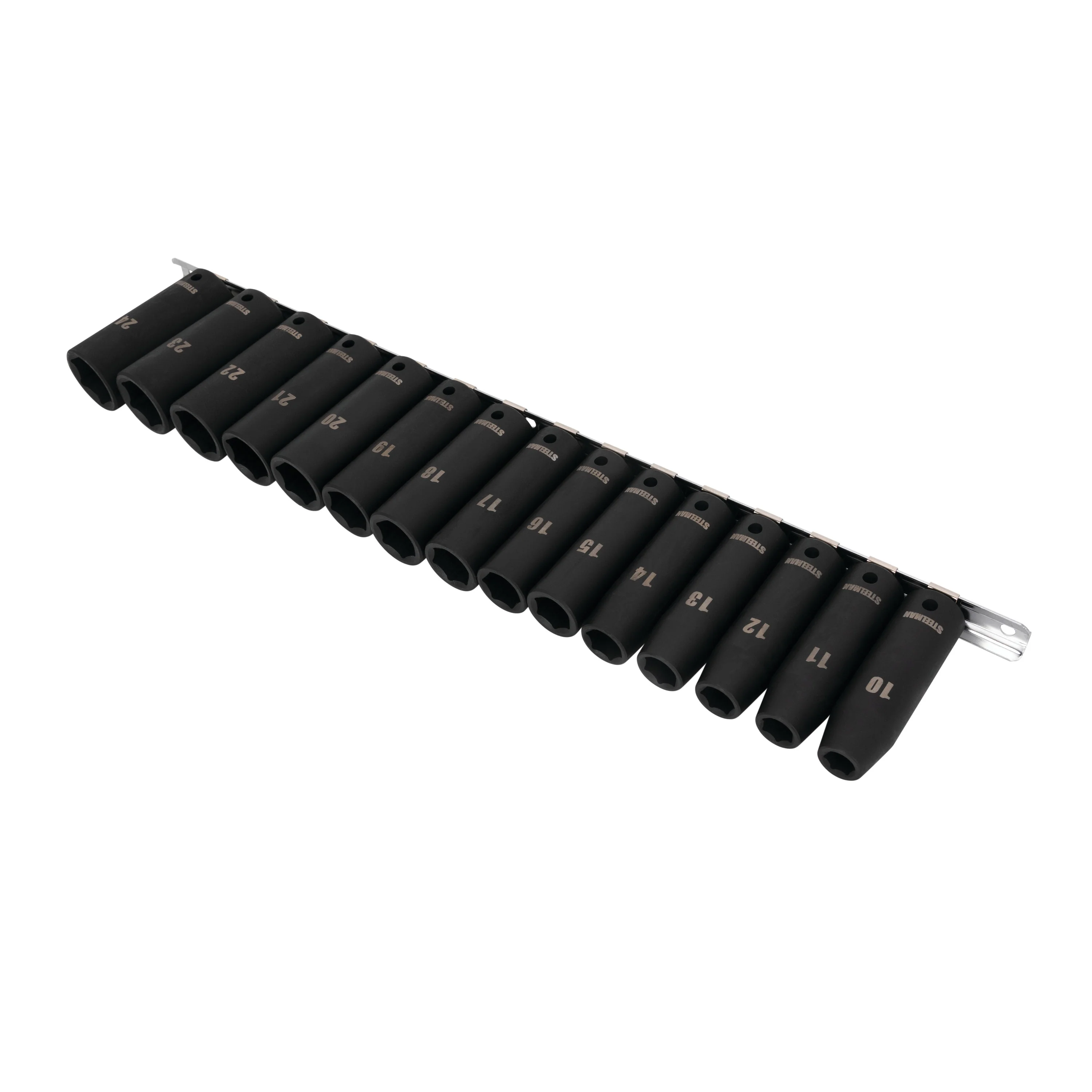 15-Piece 1/2-Inch Drive Metric Deep 6-Point Impact Socket Set - Image 4