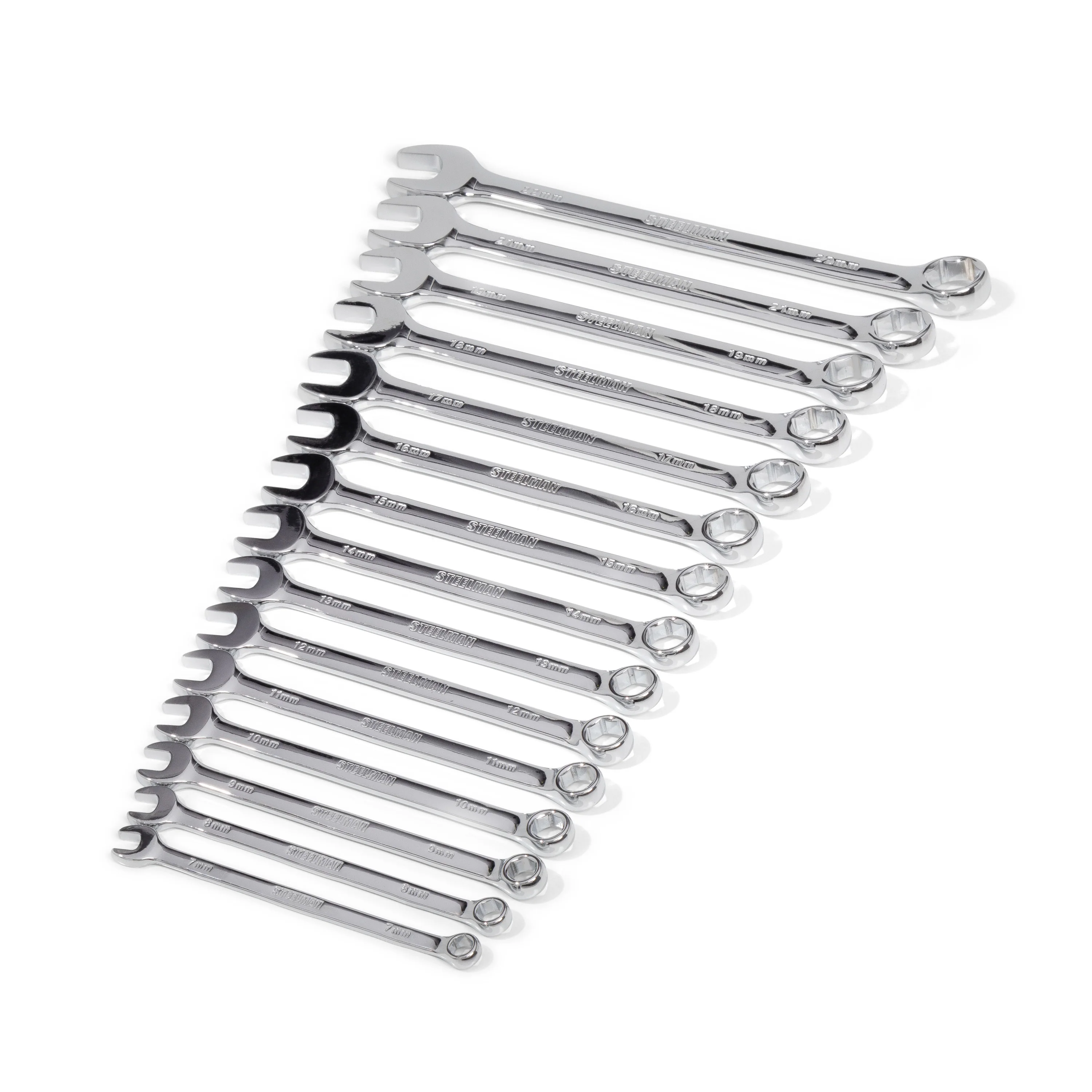 15-Piece Metric 6-Point Combination Wrench Set - Image 4
