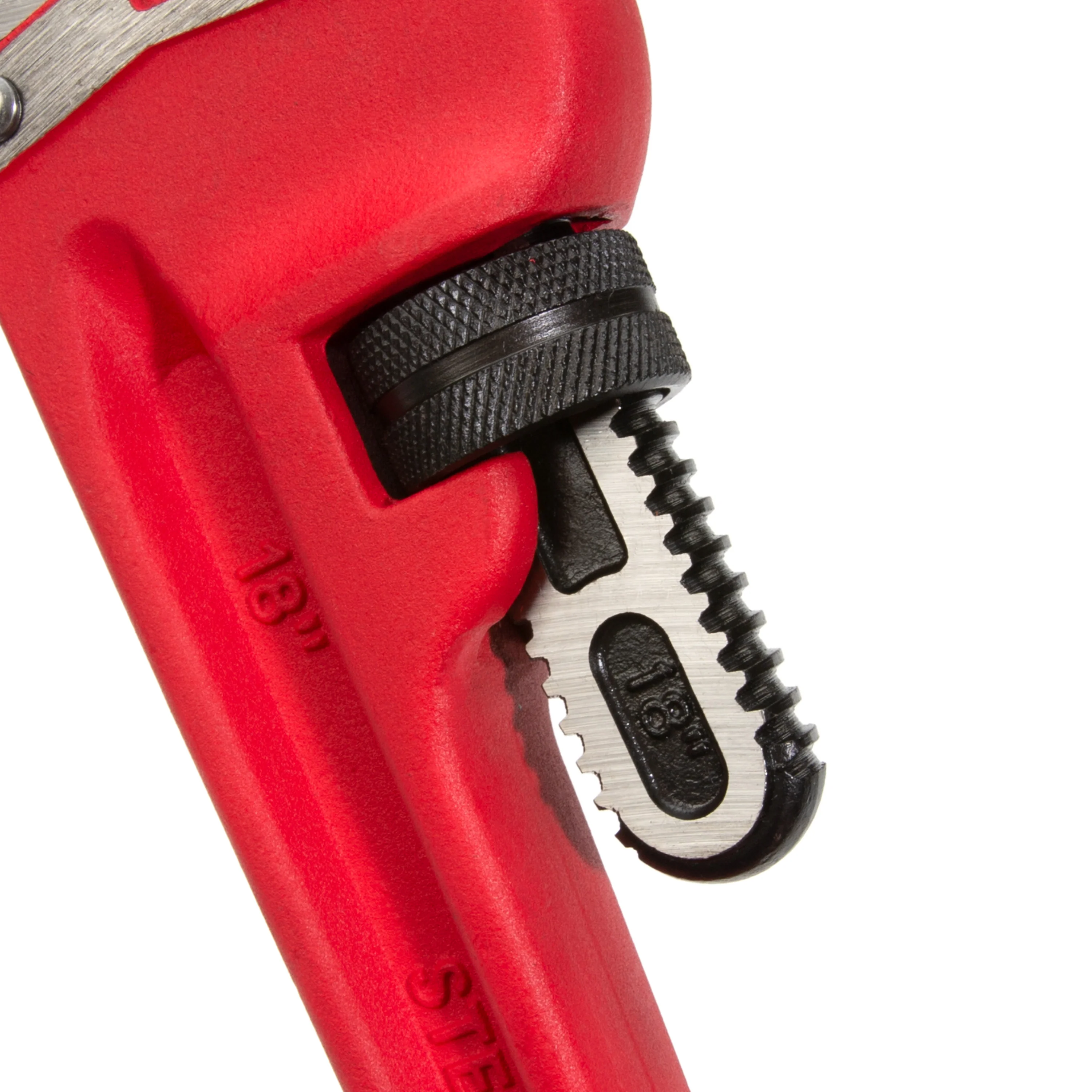 18-Inch Heavy-Duty Cast Iron Straight Handle Pipe Wrench - Image 5