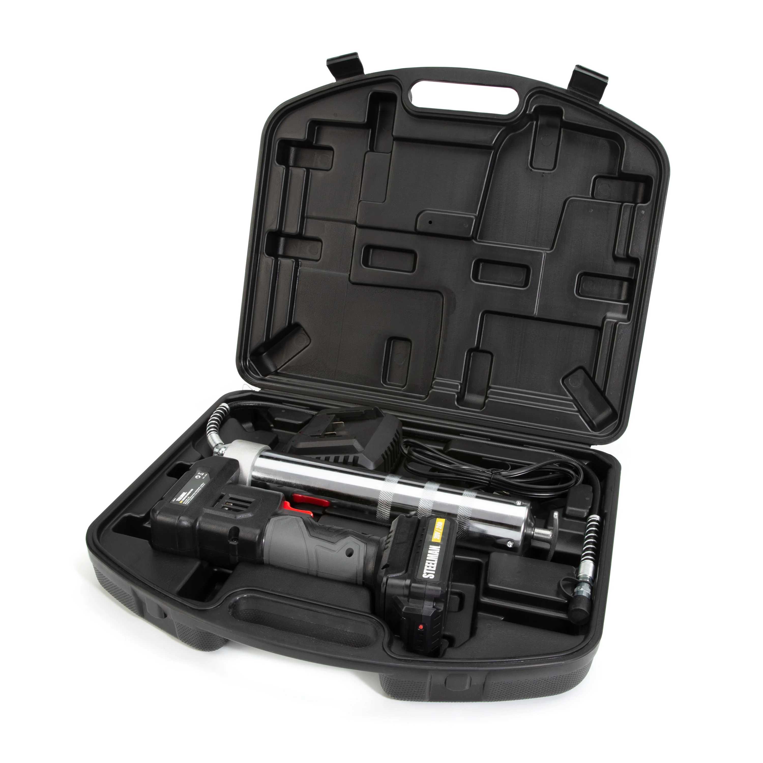 20V Cordless 8,000 PSI 14-Ounce Grease Gun with 30-Inch Flex Hose and Battery Kit - Image 4