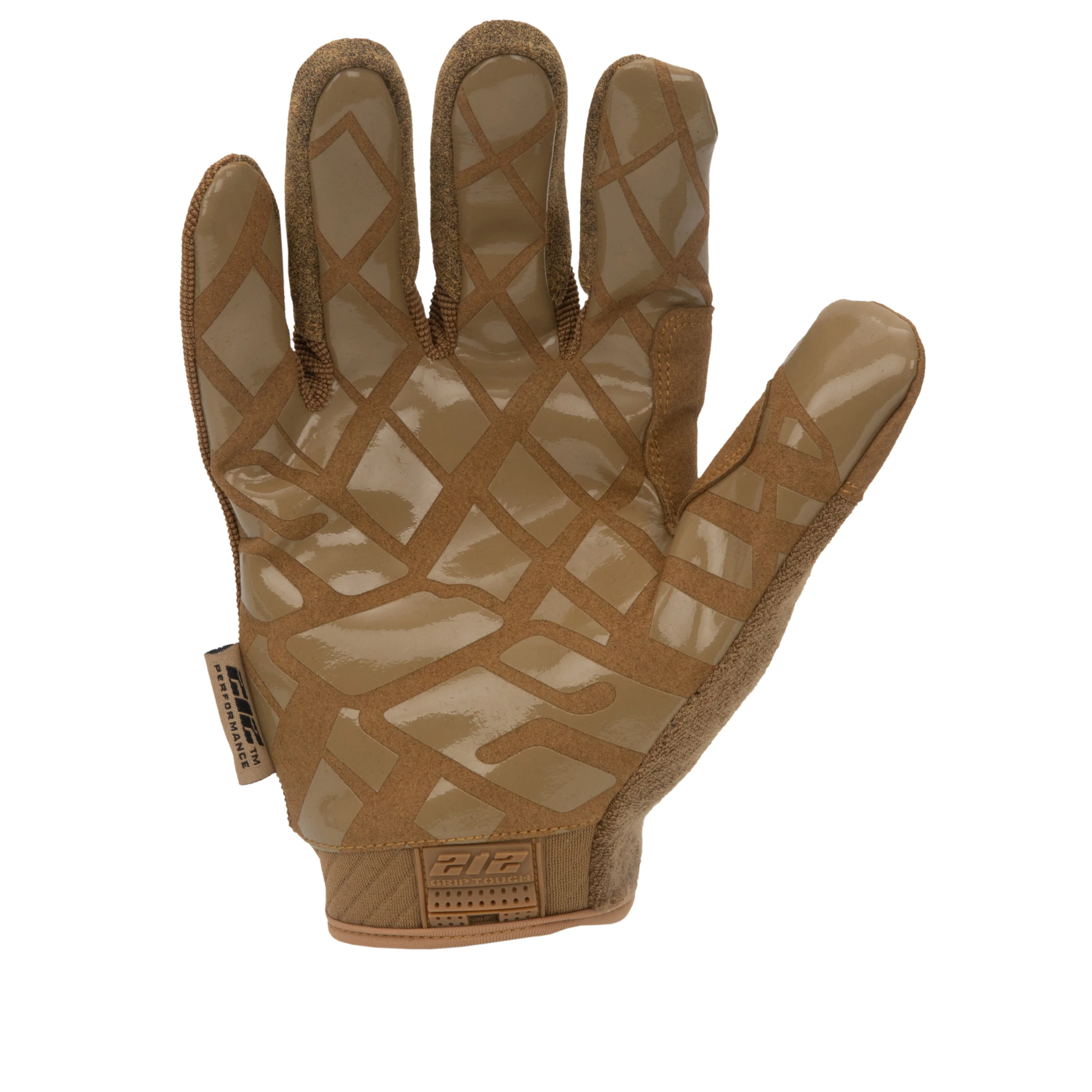 GSA Compliant Silicone Grip Touch-Screen Compatible Mechanic Gloves in Coyote - Image 4