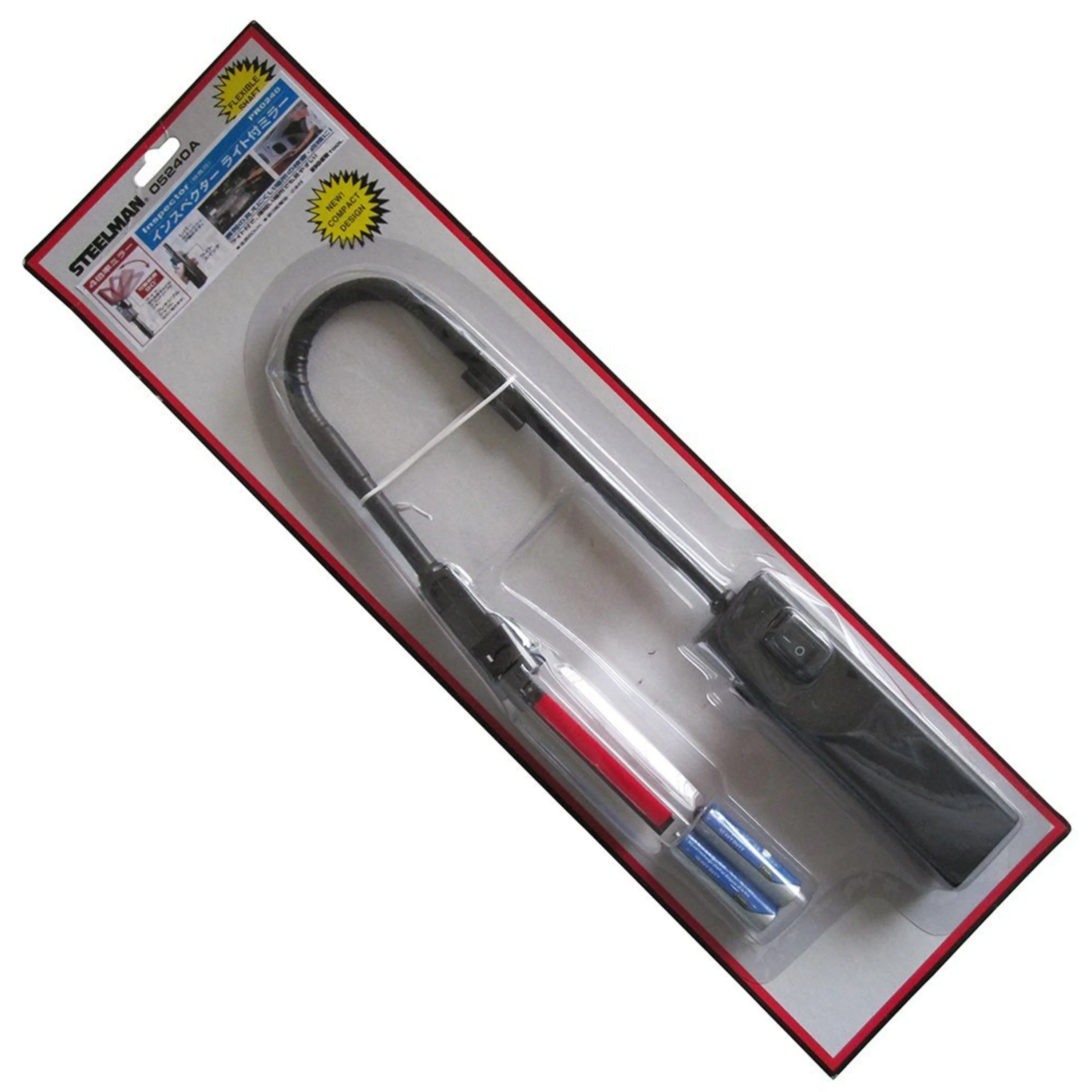 24-Inch Flexible Lighted Inspection Tool with 90-Degree Tilting Mirror - Image 2