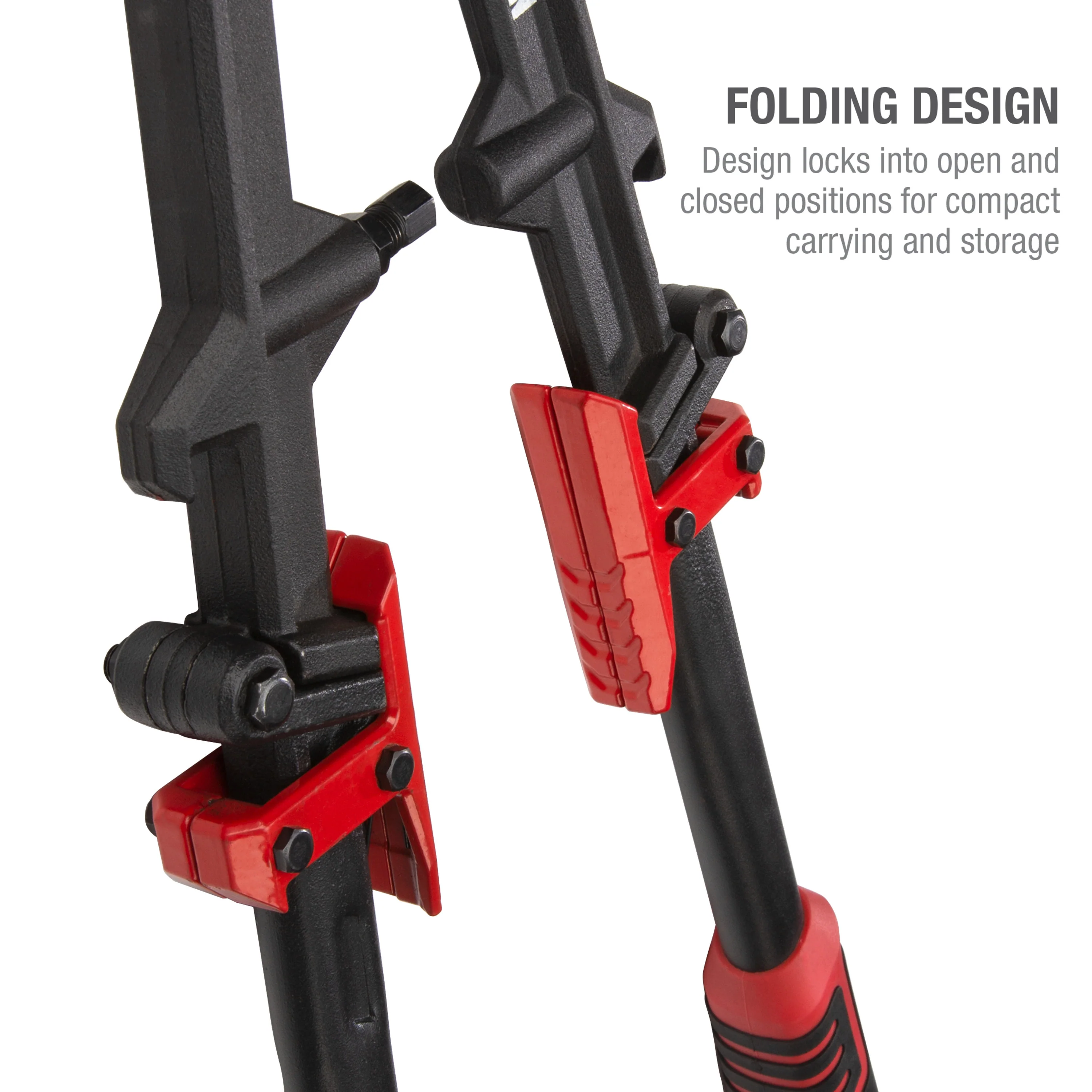 24-Inch Folding Bolt Cutter with Ergonomic Handles - Image 5