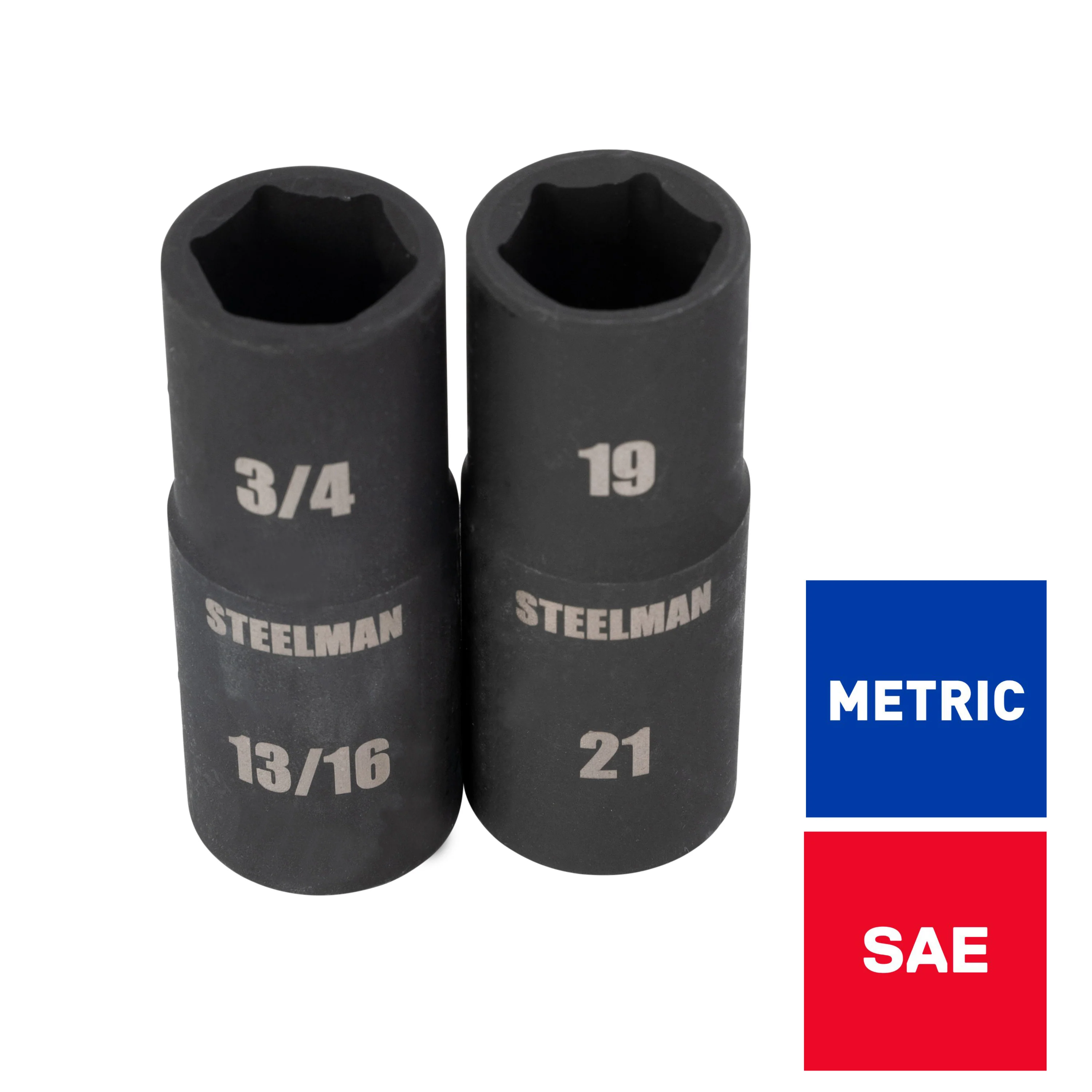 29-Piece 1/2-Inch Drive 6-Point Deep Impact Socket Set, Black - Image 7