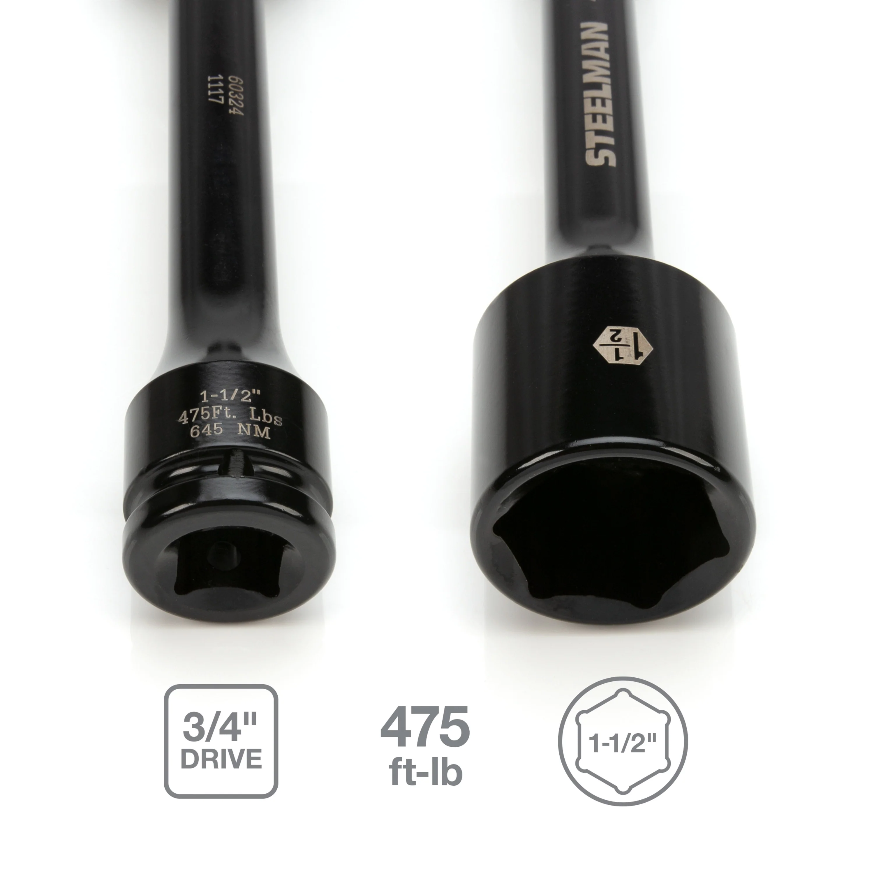 3/4-Inch Drive x 1-1/2-Inch 475 ft-lb Torque Stick, Black - Image 4