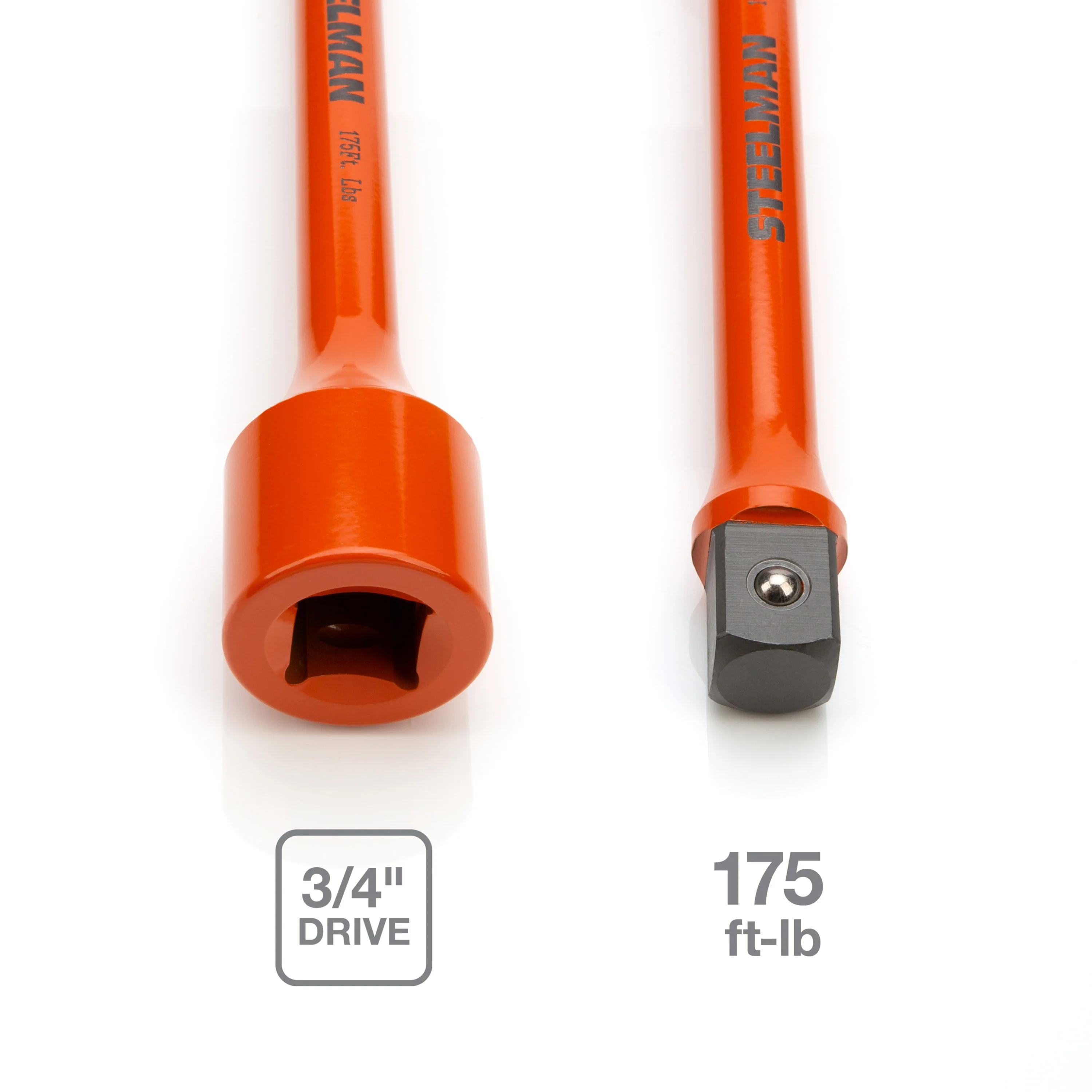 3/4-Inch Drive Orange 175 ft-lb Torque Extension - Image 4