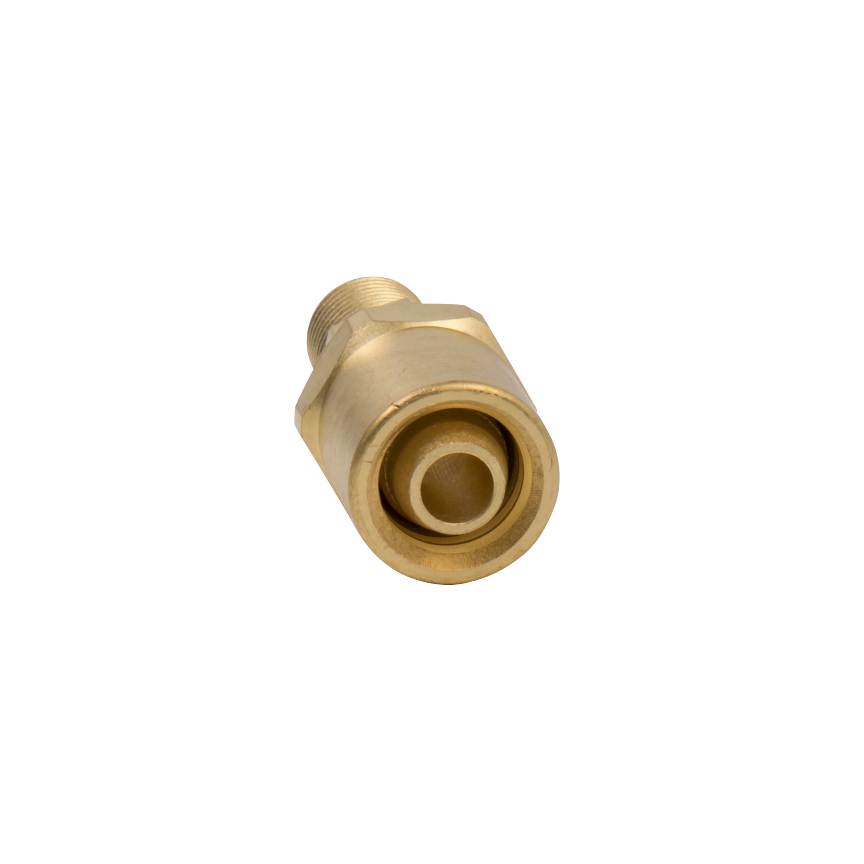 3/8-Inch ID Reusable Brass Pneumatic Hose Fitting - Image 5