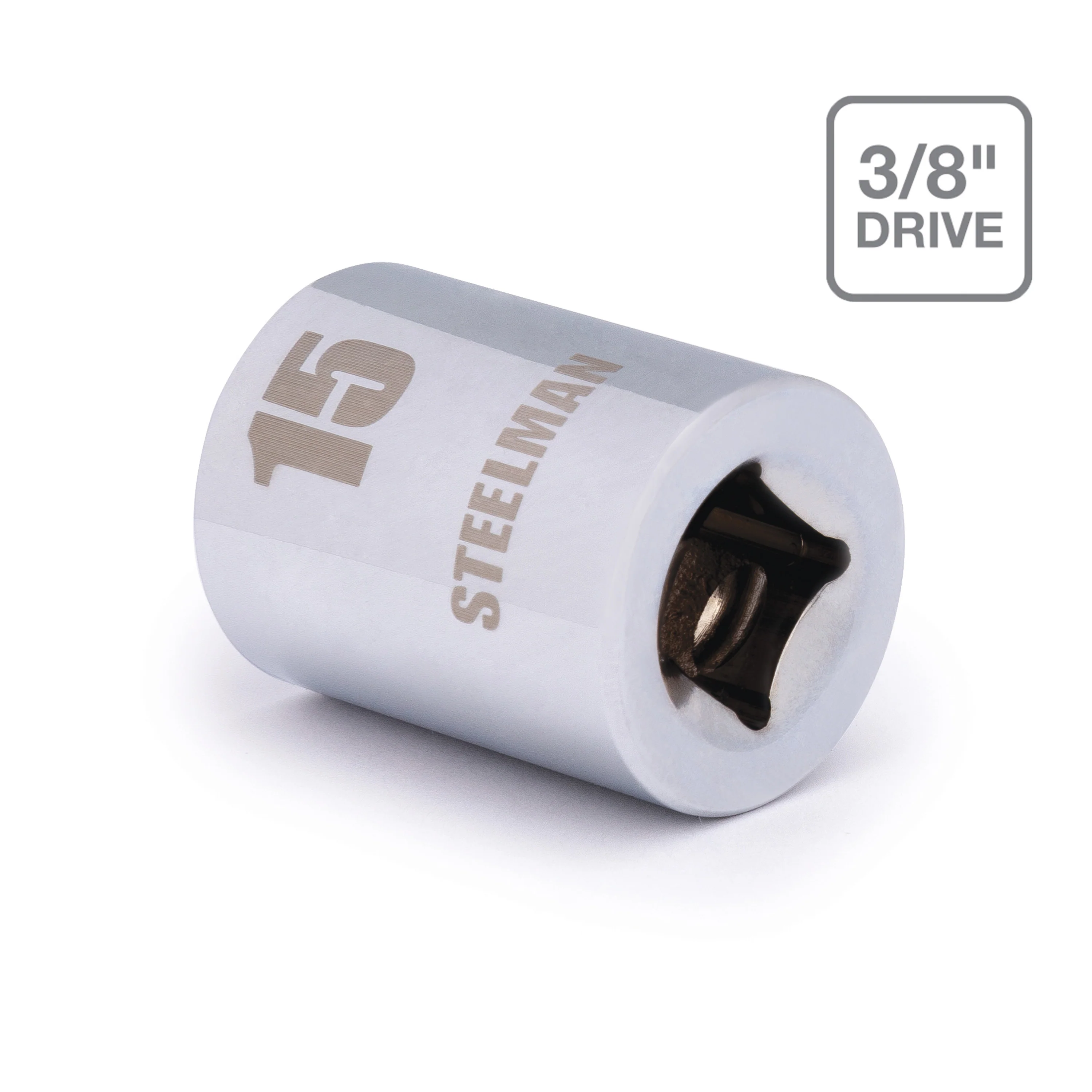3/8-Inch Drive x 15mm Shallow 6-Point Socket - Image 4