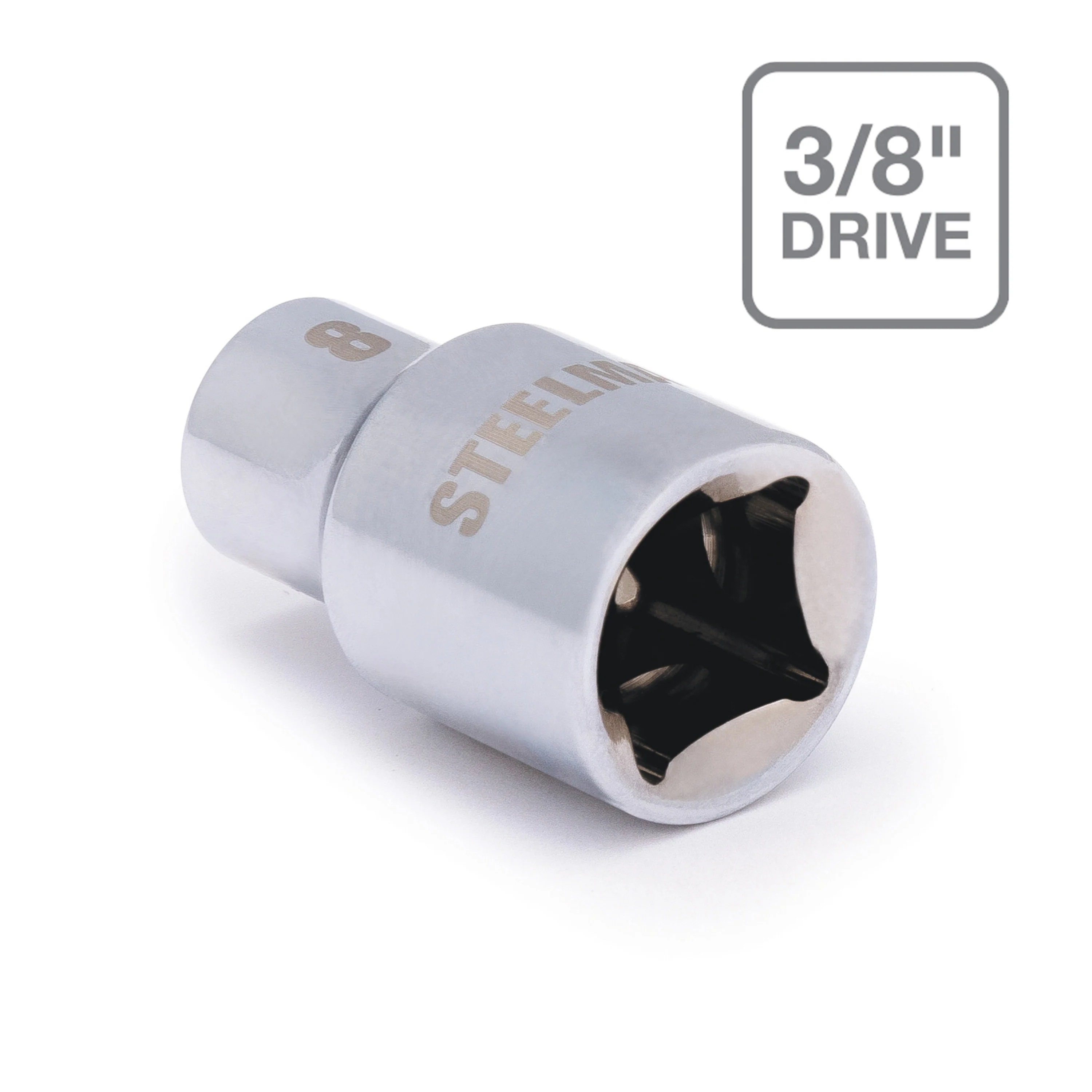3/8-Inch Drive x 8mm Shallow 6-Point Socket - Image 4