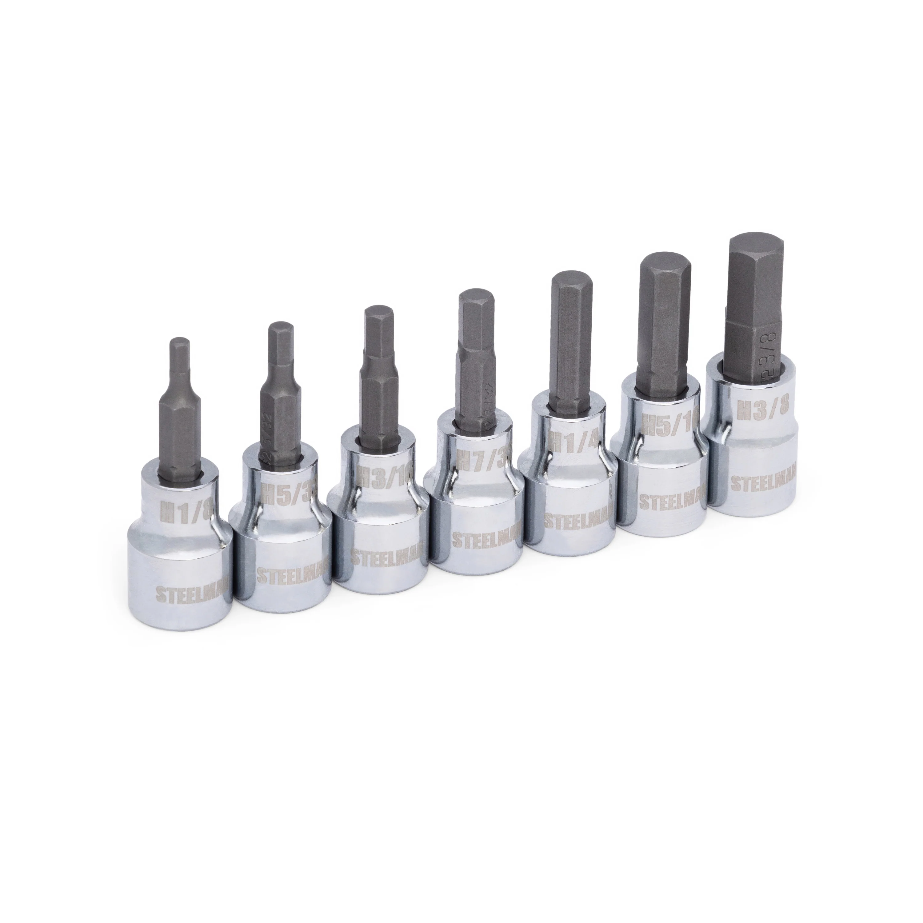 7-Piece 3/8-Inch Drive SAE Hex Bit Socket Set - Image 4