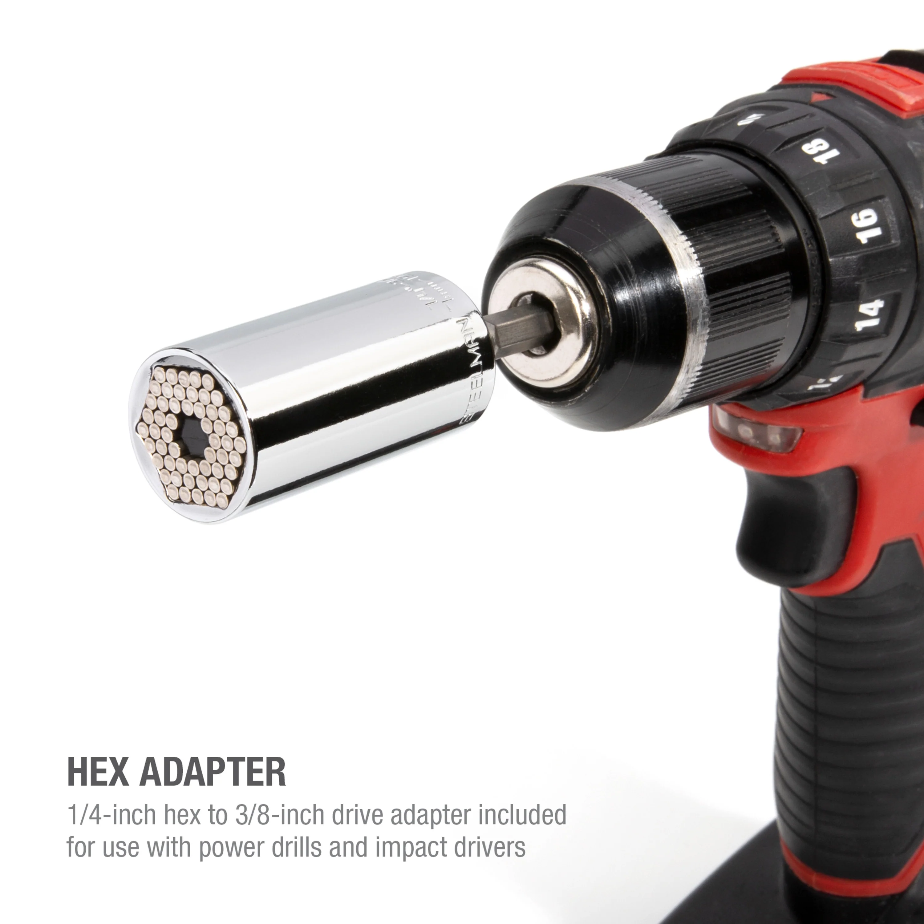 3/8-Inch Drive Universal Pin Socket and Hex Adapter Set - Image 5
