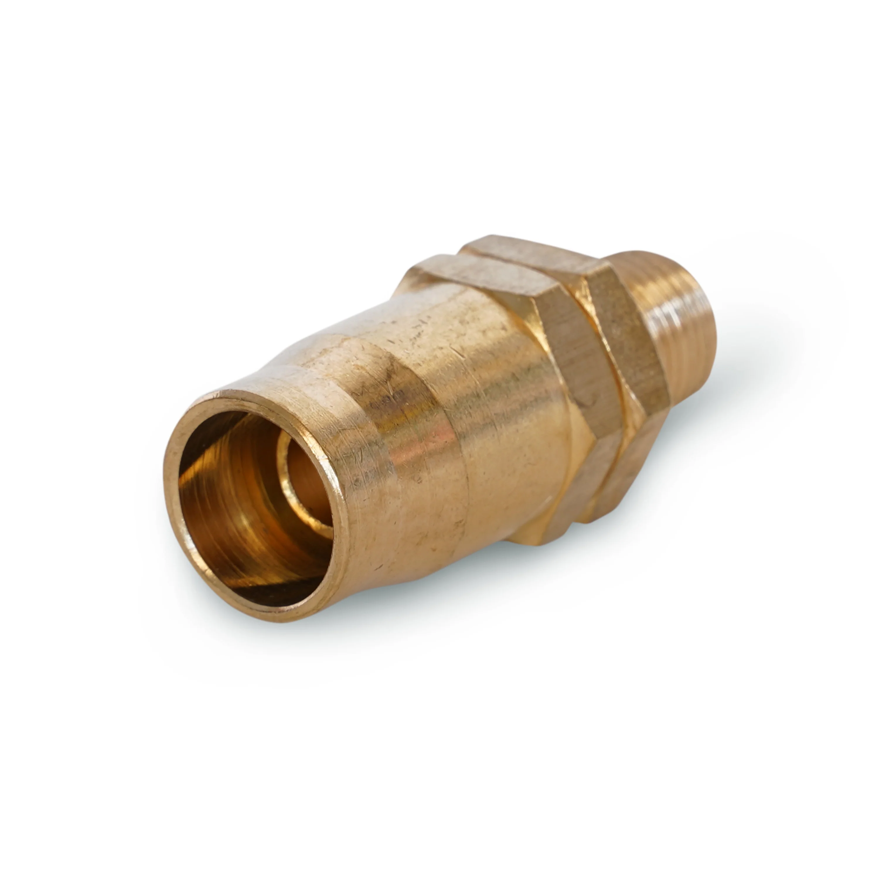 3/8-Inch ID Reusable Barbed Brass Pneumatic Hose Fitting - Image 4