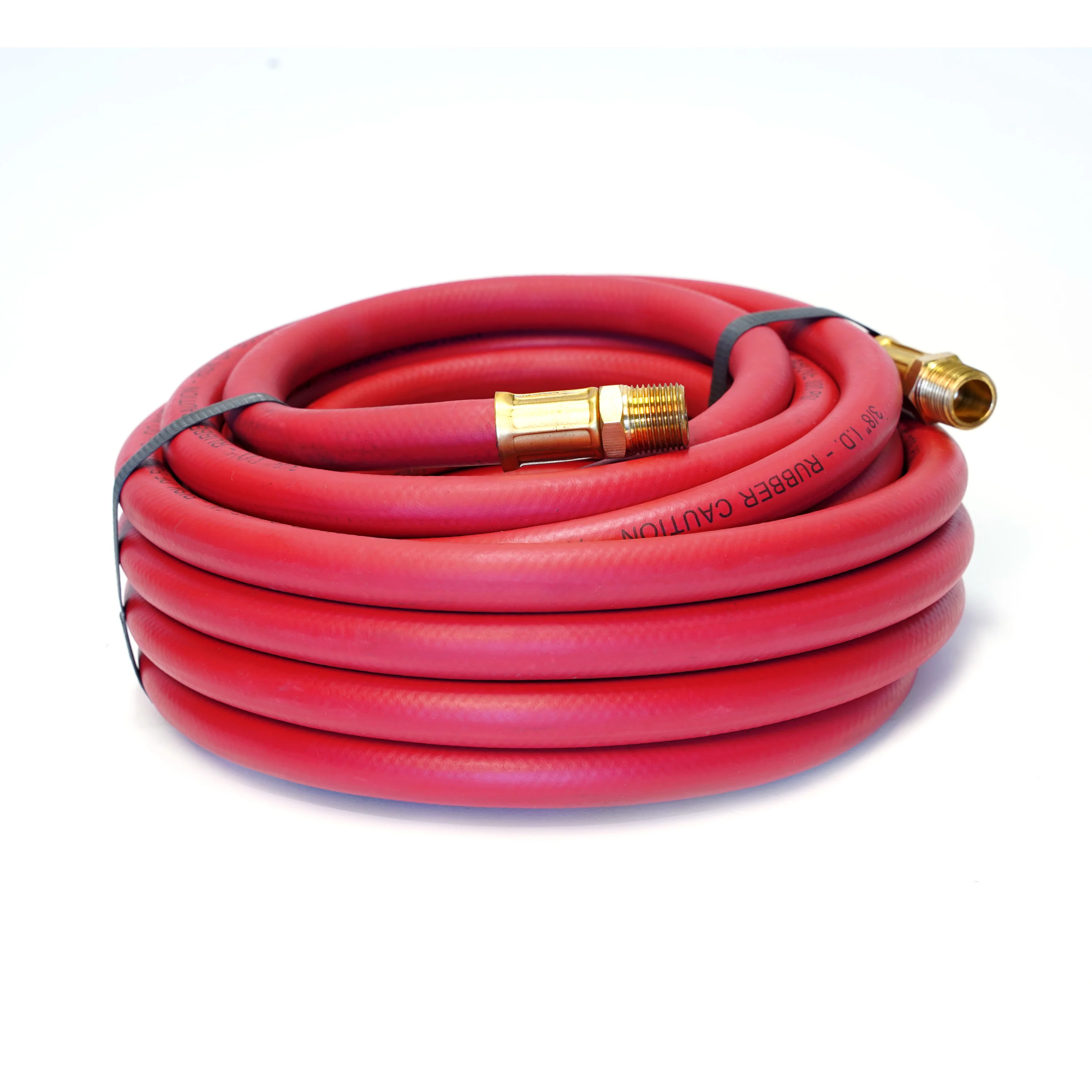 30-Foot Long Rubber 3/8-Inch ID Air Hose with 3/8-Inch NPT Brass Fittings - Image 4