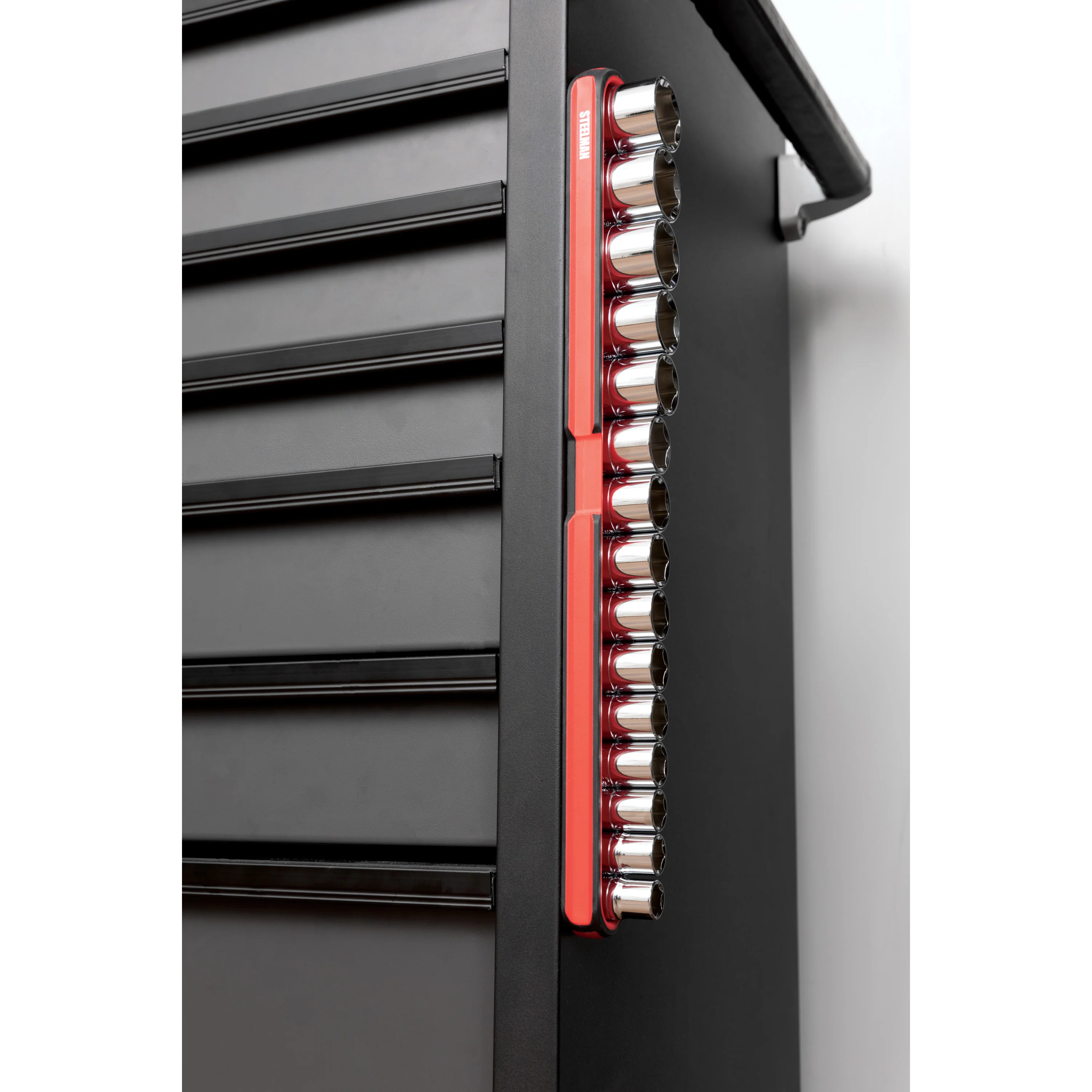 2-Piece Magnetic Steel Socket Storage and Parts Accessory Tray Set - Image 5