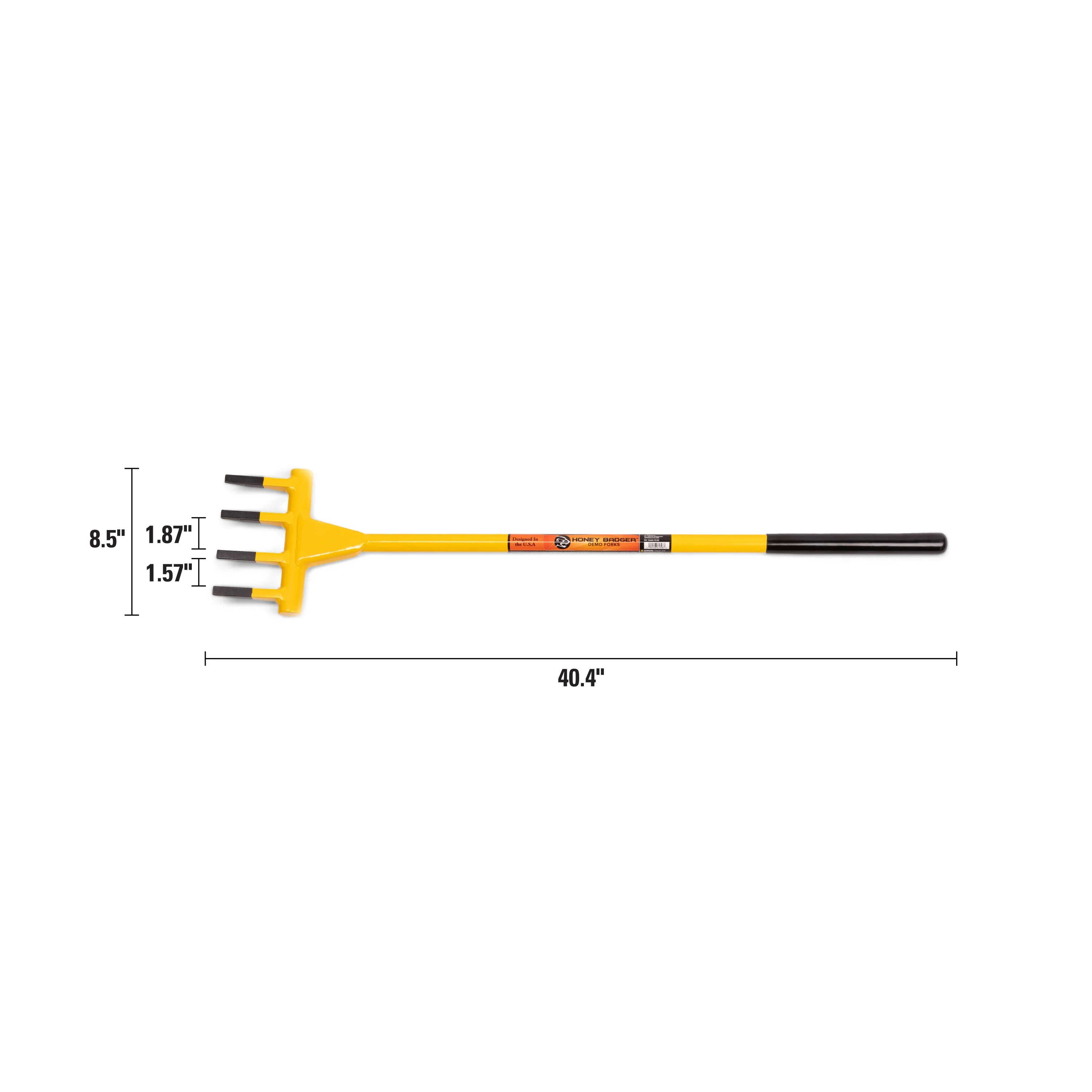 4-Tine Honey Badger Demo Fork with 40-Inch Handle - Image 6