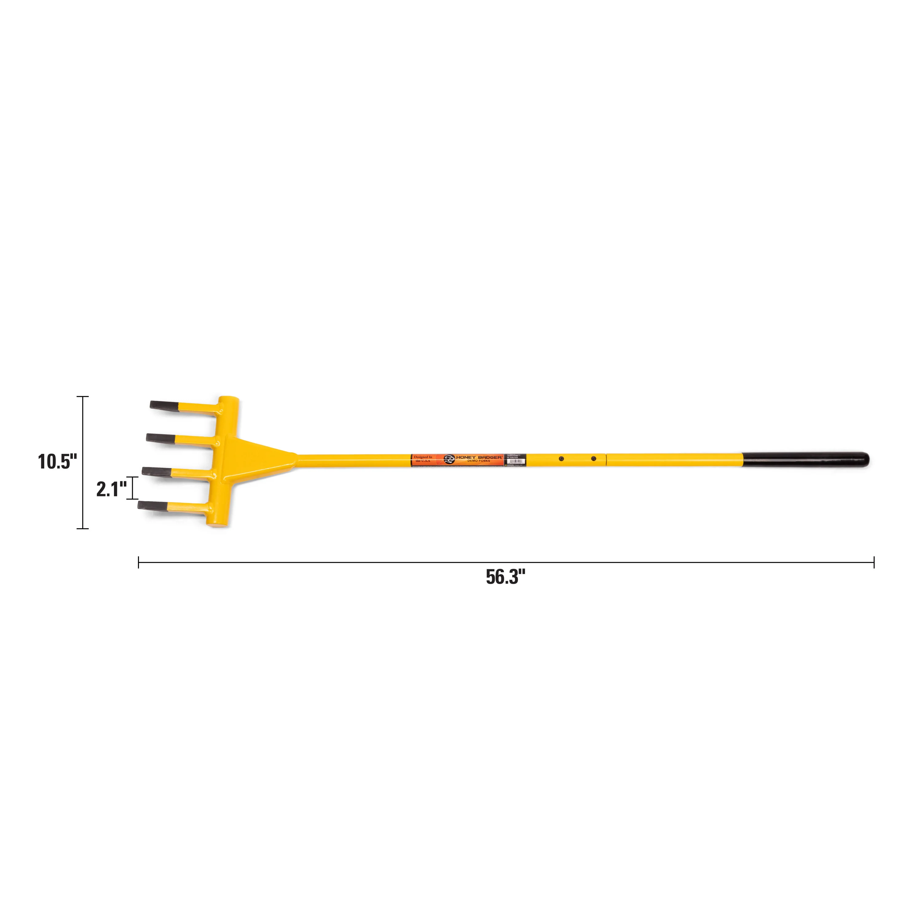 4-Tine Honey Badger Demo Fork with 56-Inch Handle - Image 6