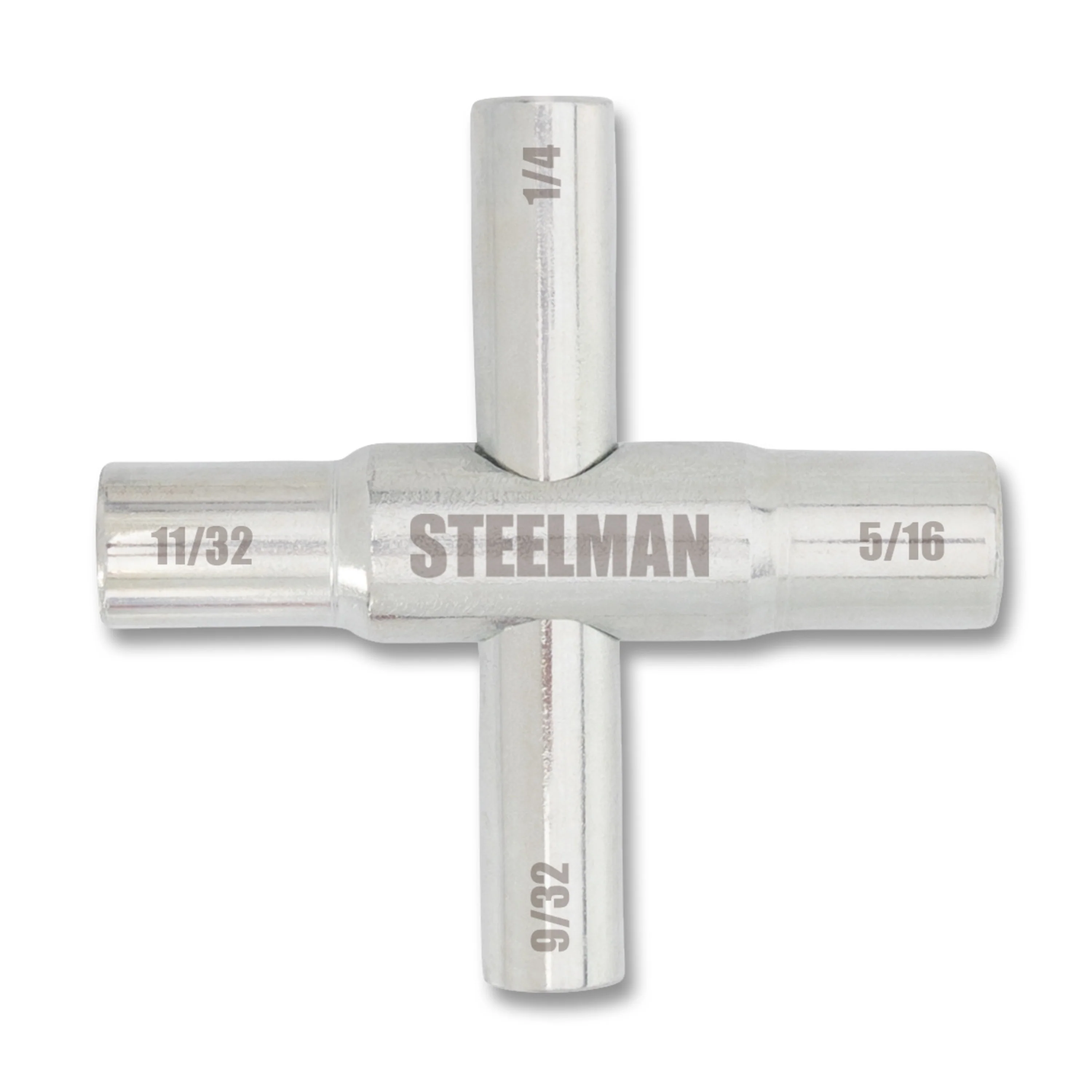 4-Way Sillcock Key Valve Wrench (Fits 1/4, 9/32, 5/16, and 11/32-inch)