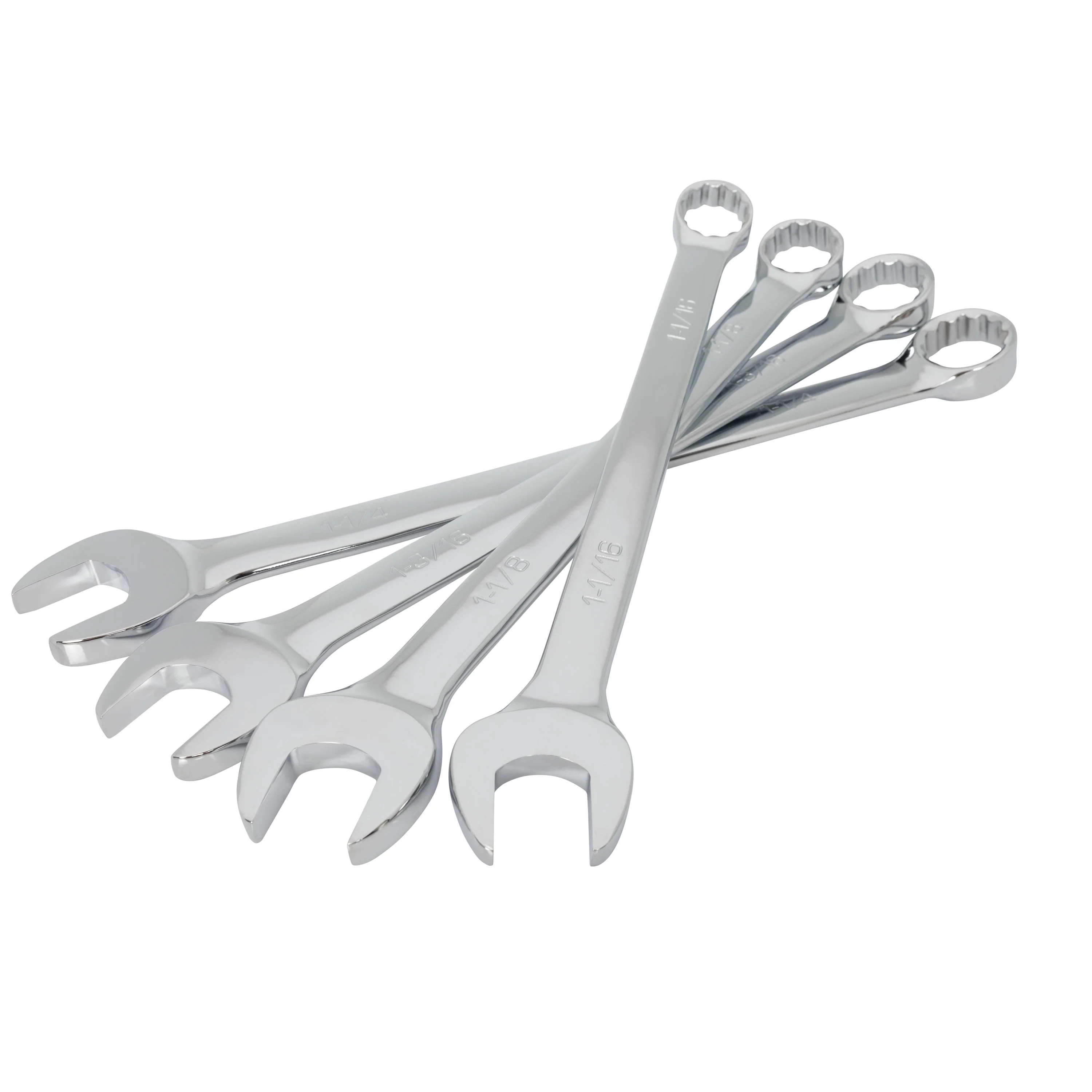4-Piece Jumbo Combination Wrench Set (1-1/16, 1-1/8, 1-3/16, 1-1/4-Inch)