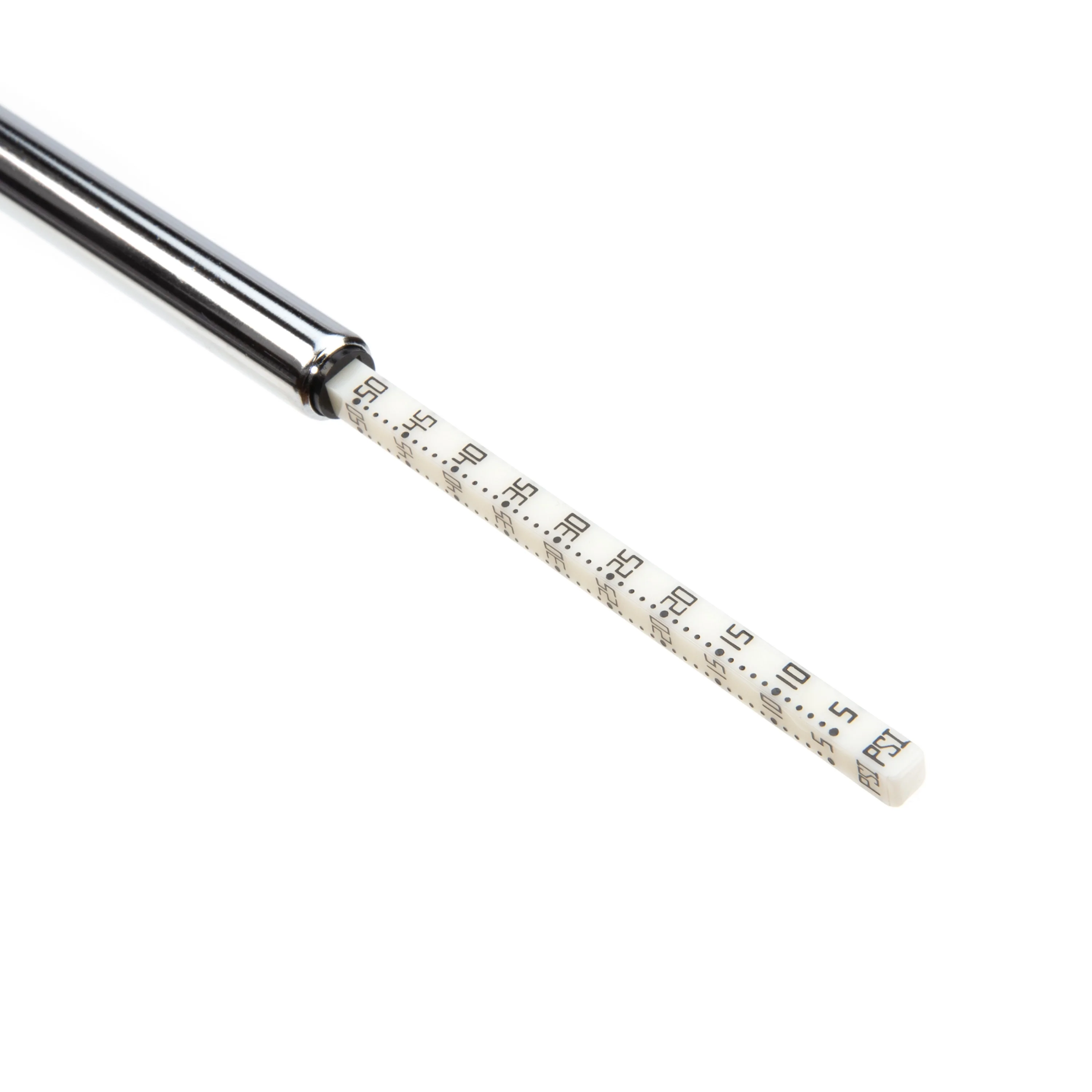 5-50 PSI Polished Steel Pencil Air Pressure Gauge - Image 4