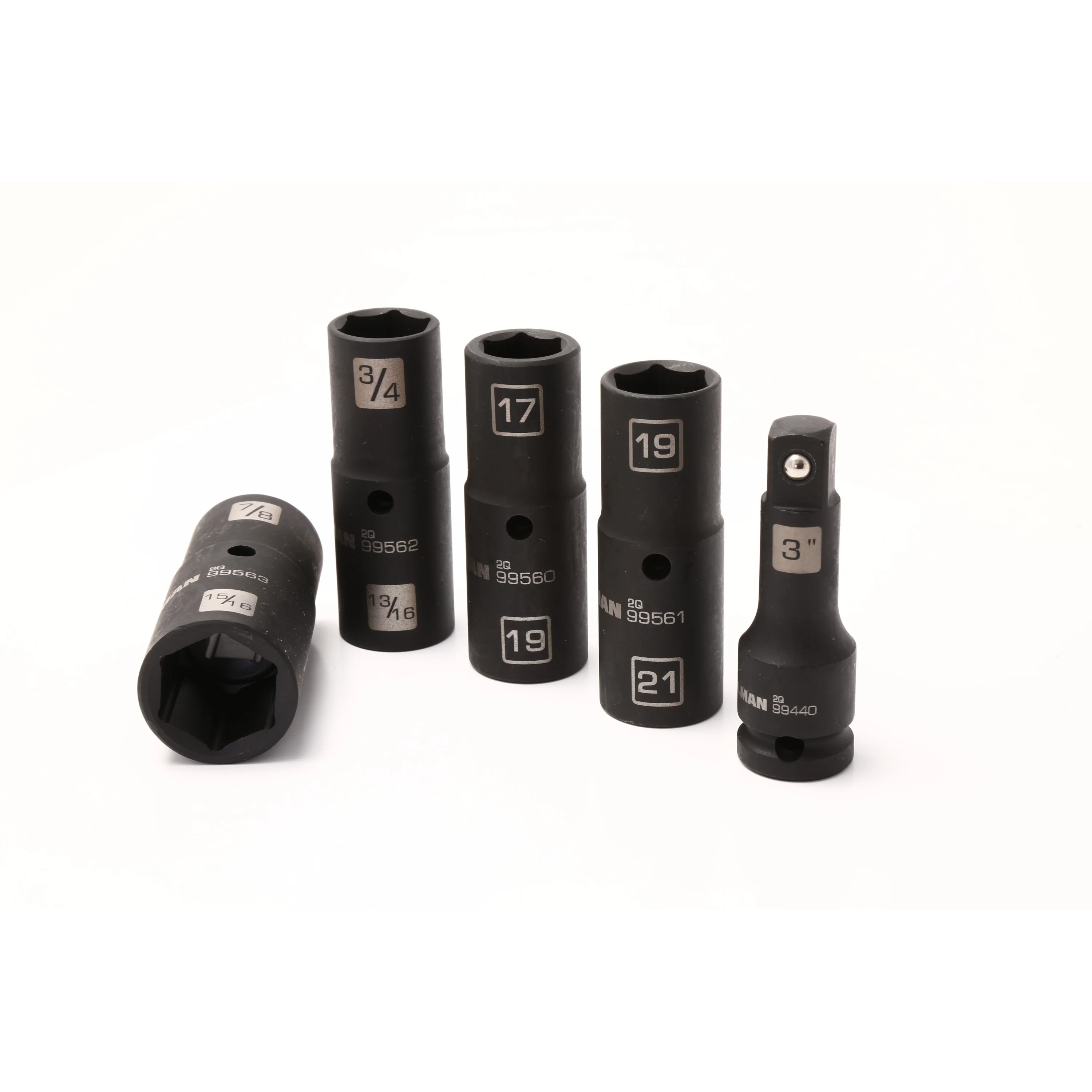 5-Piece 1/2-Inch Drive 6-Point Impact Flip Socket Set - Image 6