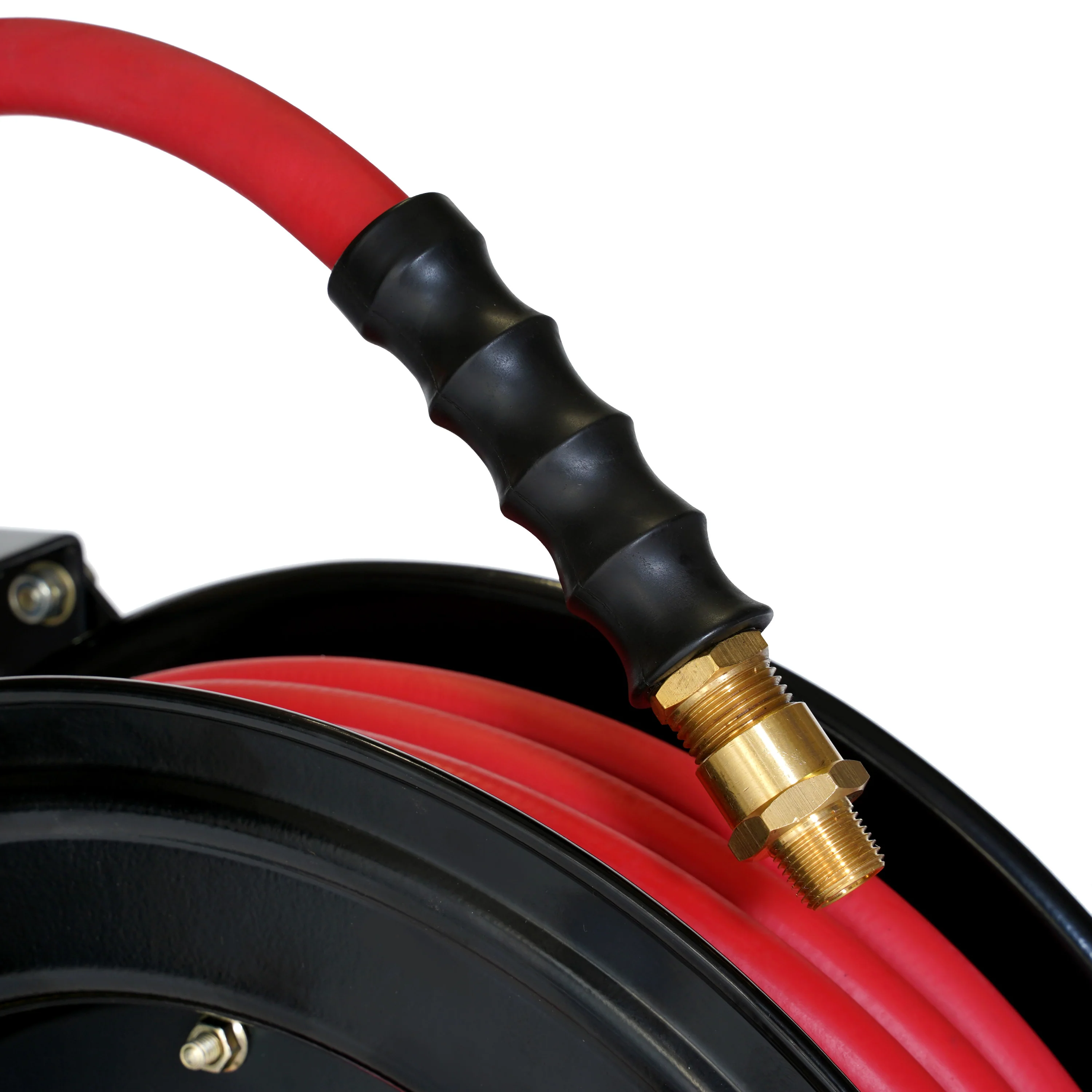 Enclosed Spring Pneumatic Hose Reel with 50-Foot 1/2-Inch ID Hose - Image 9