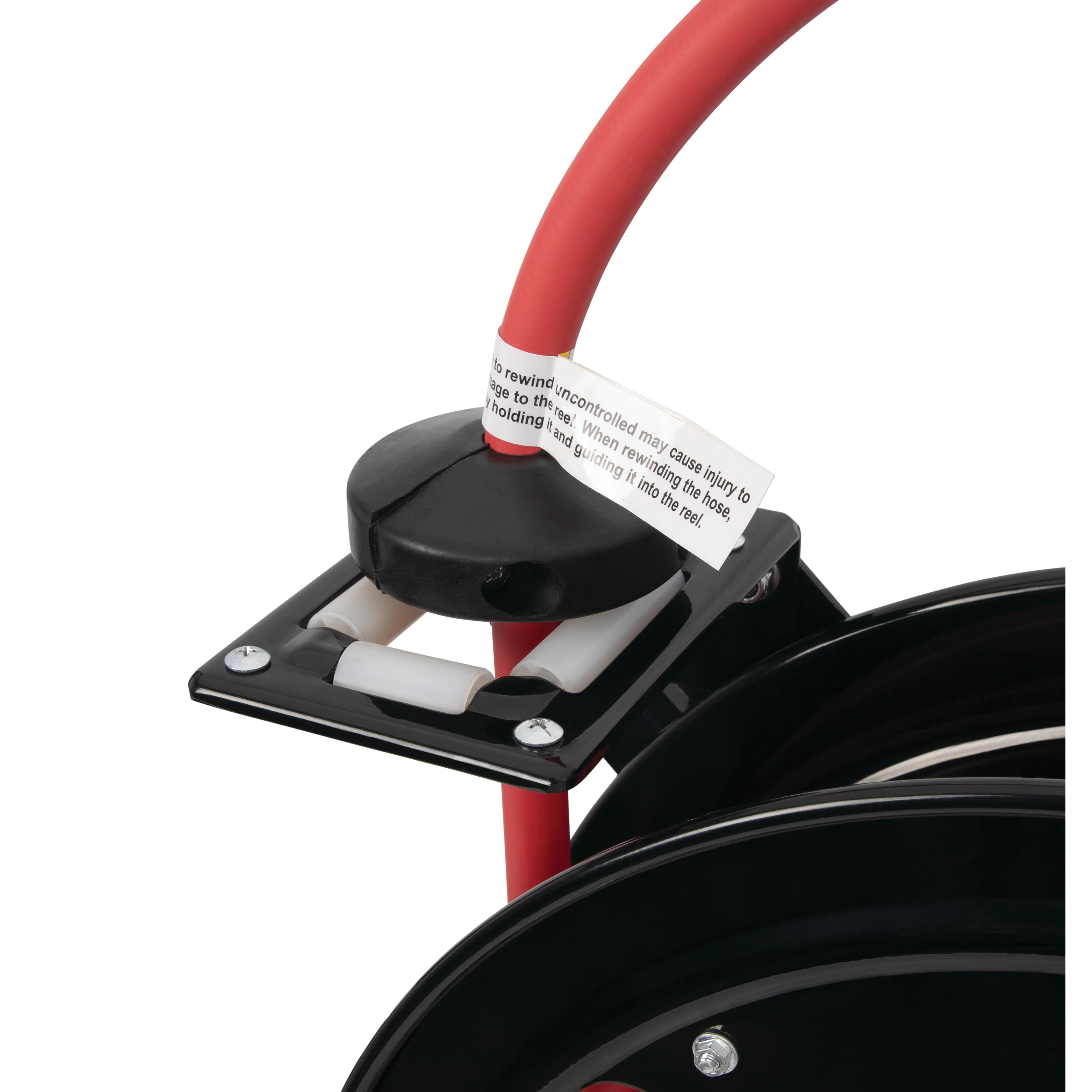 50-Foot Long 1/2-Inch Inner Diameter Air Hose with Spring Retractable Hose Reel with 1/2-Inch NPT Fittings - Image 6
