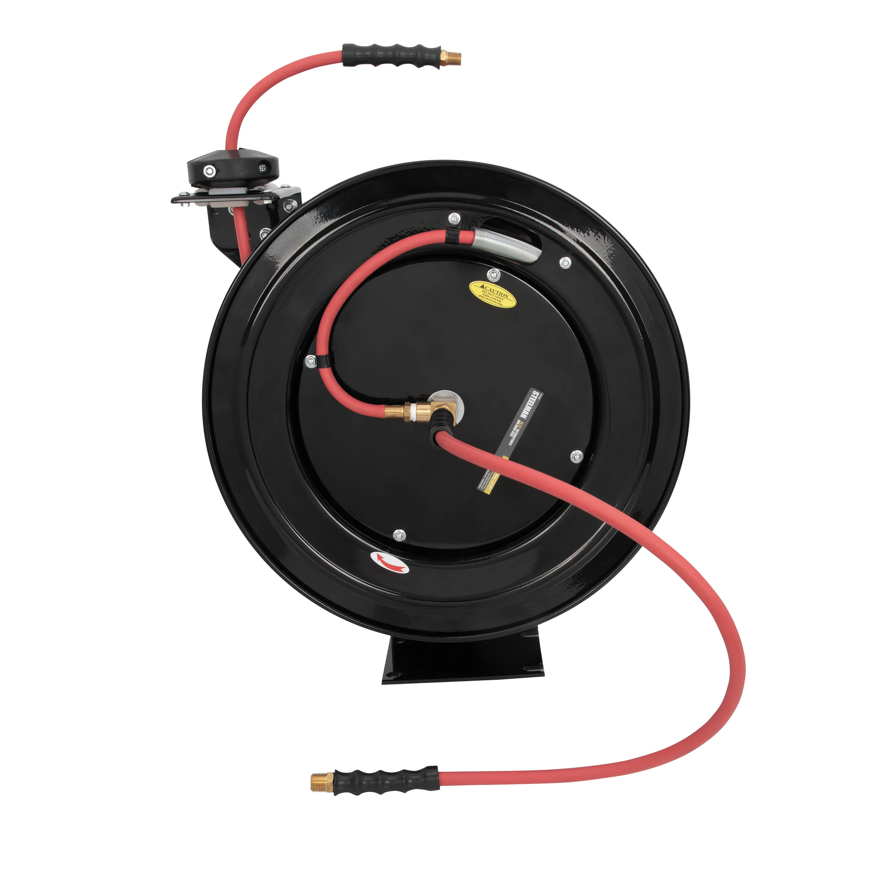 50-Foot Long 1/4-Inch Inner Diameter Air Hose with Spring Retractable Hose Reel with 1/4-Inch NPT Fittings - Image 2