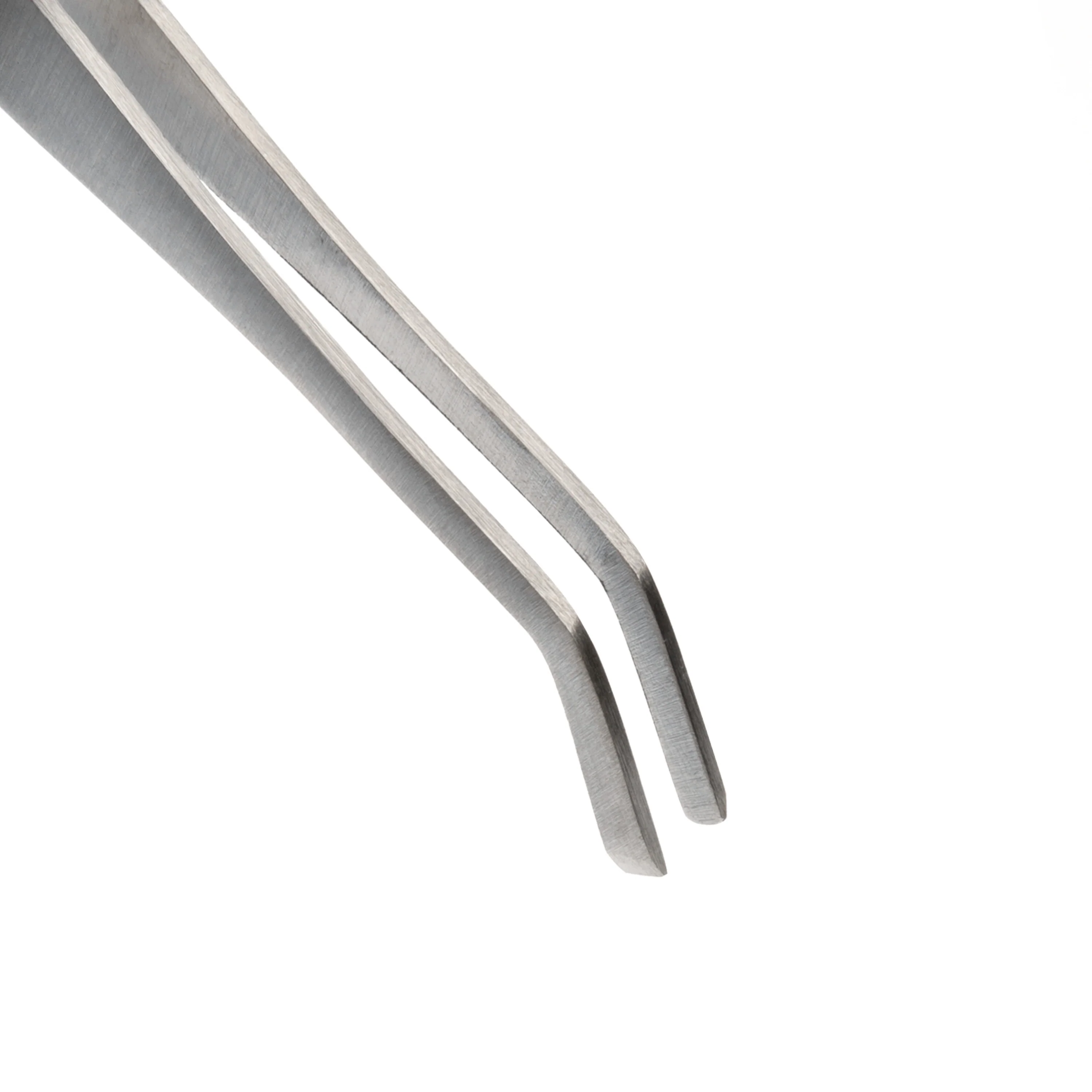 6-Inch Angled Sharp Tip Self-Closing Tweezers - Image 3