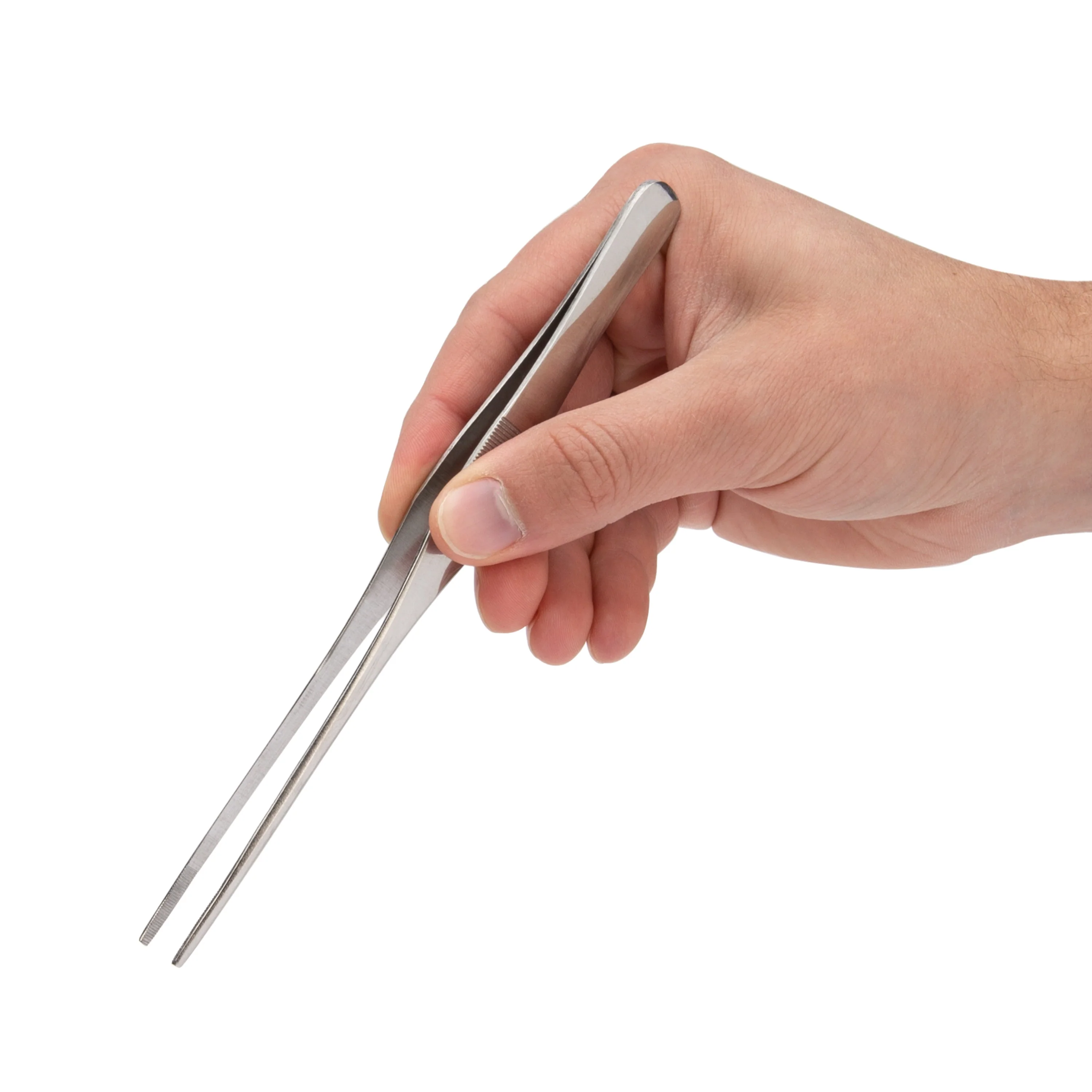7-Inch Straight Sharp Tip Utility Tweezers - Image 4