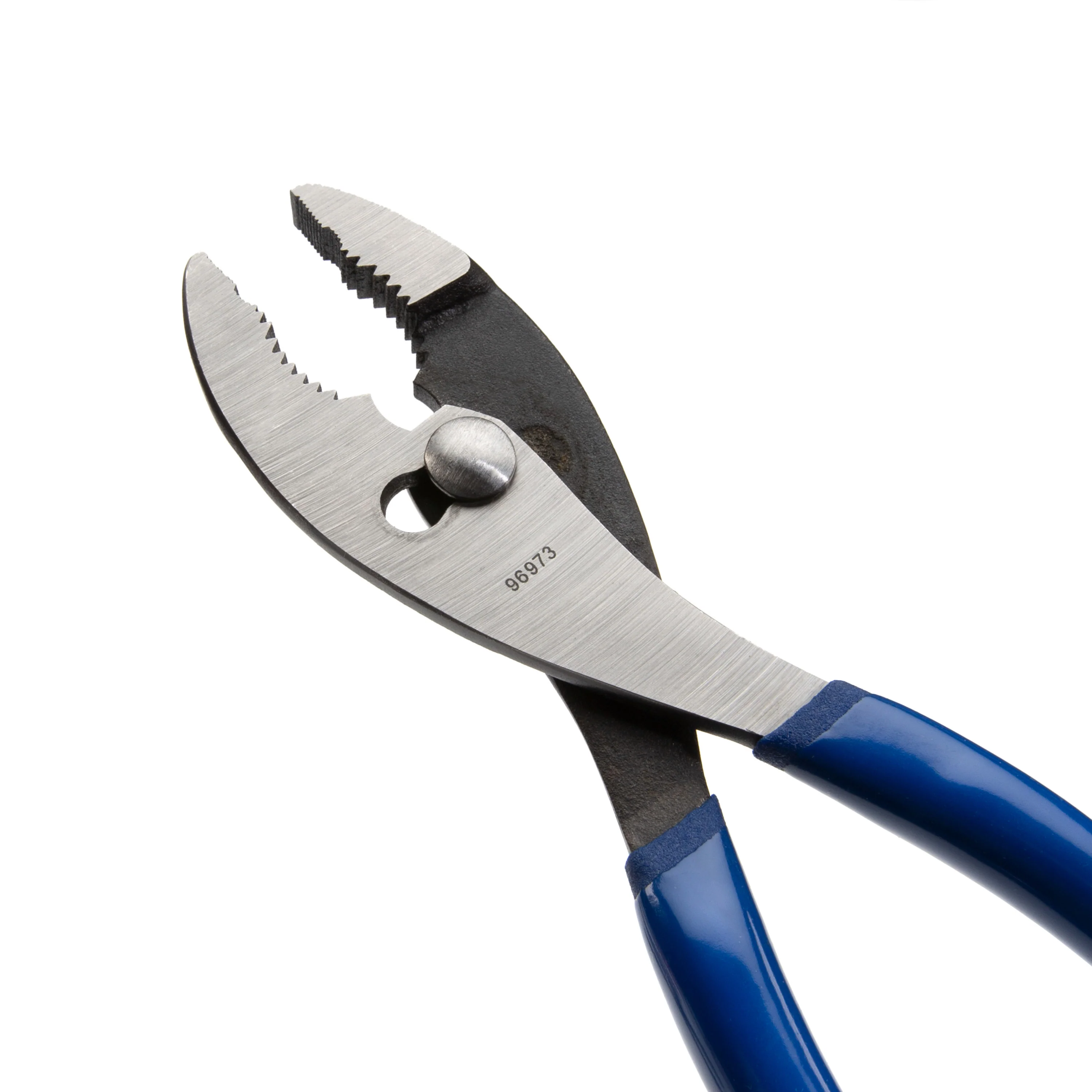 8-Inch Long Slip-Joint Pliers with Wire Cutter and Dual Layer Blue Grip - Image 5