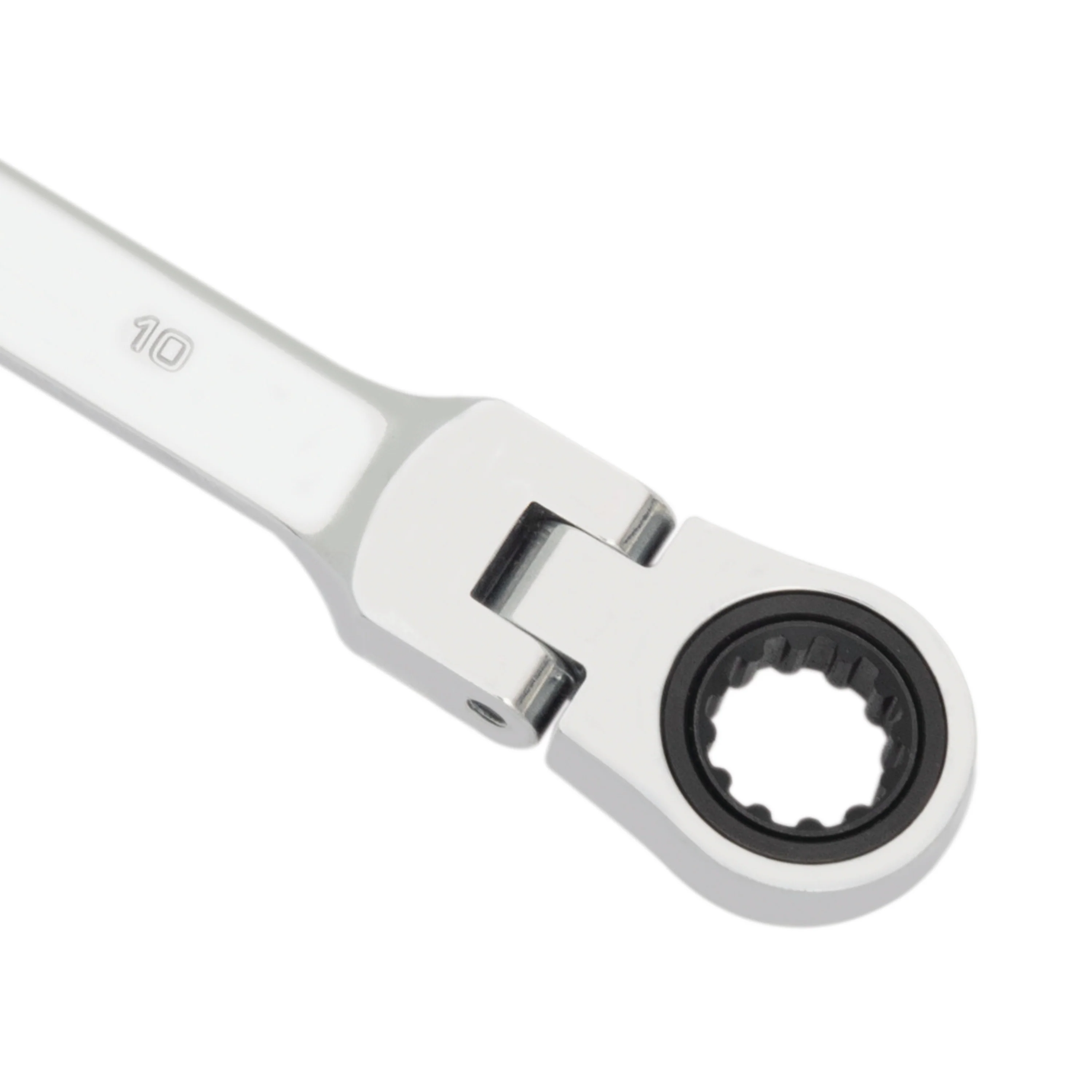 8mm x 10mm Flex-Head Double Box-End Deep Universal Spline Ratcheting Wrench - Image 4