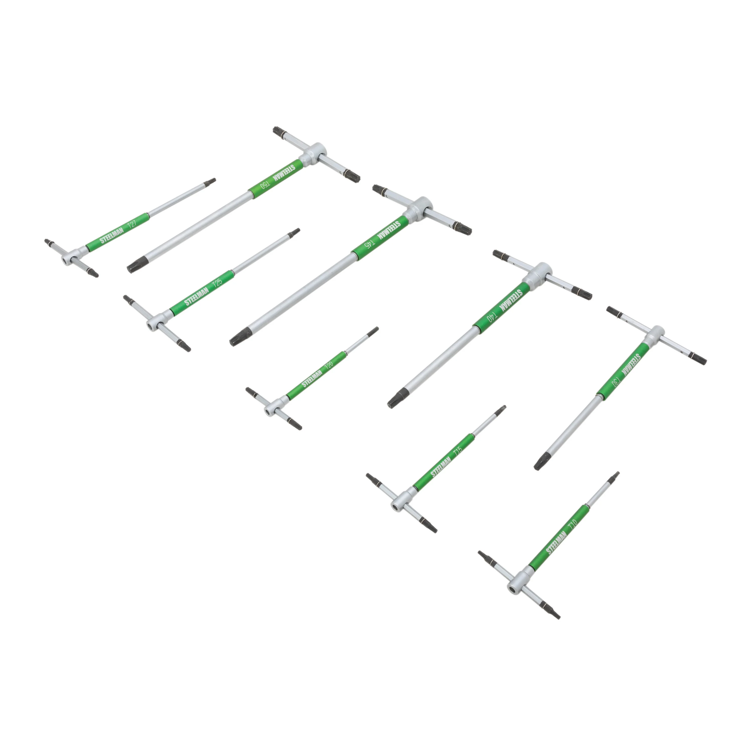 9-Piece Star Tip Sliding T-Handle Wrench Set with Free-Spinning Grip Sleeves - Image 4