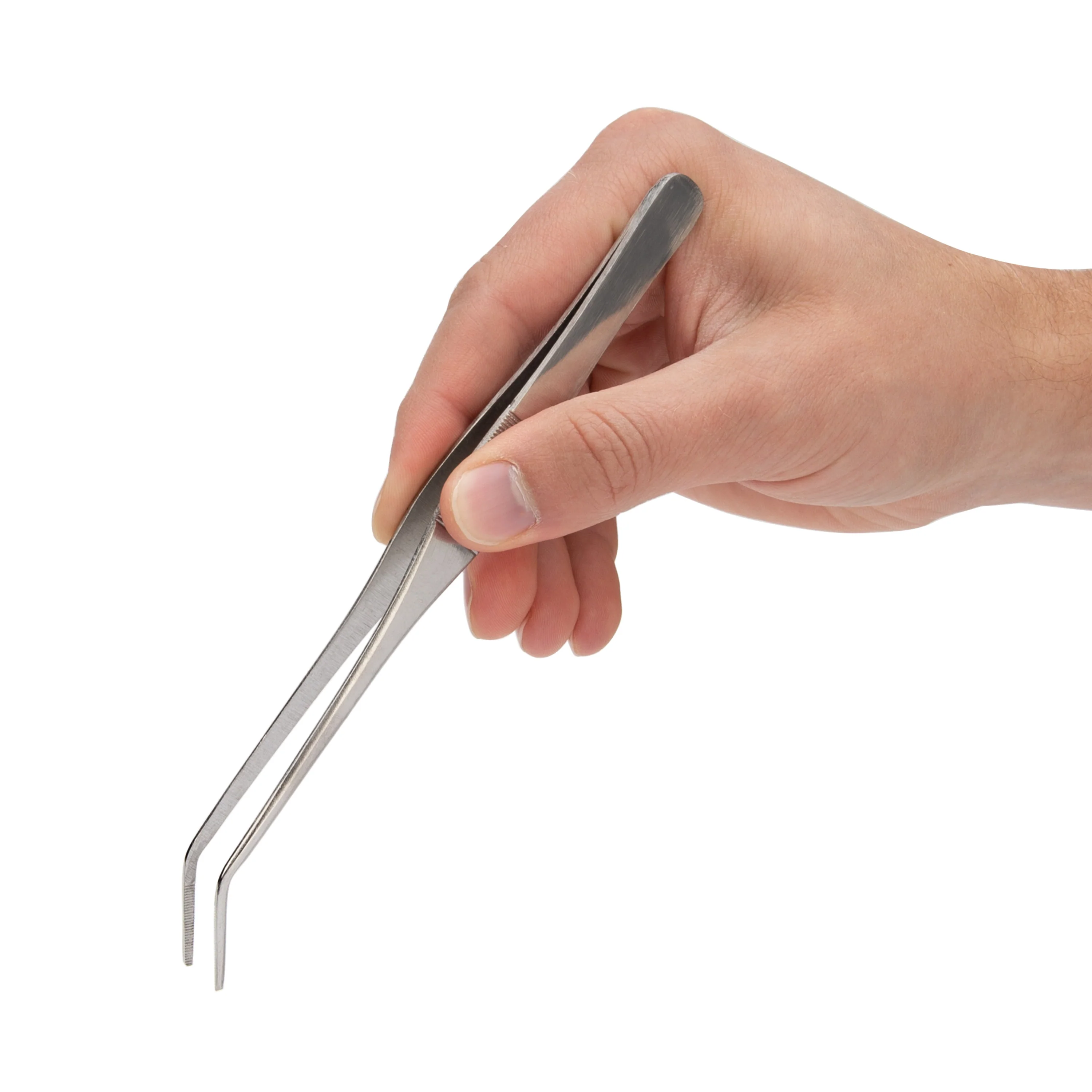 6.75-Inch Angled Sharp Tip Tweezers - Image 4